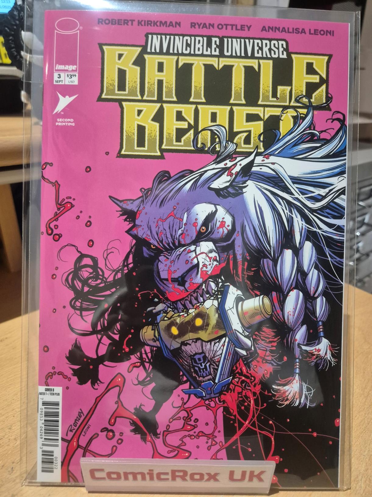 Invincible Universe Battle Beast, #3, 2nd Printing Ryan Ottley Variant, NEW/Mint