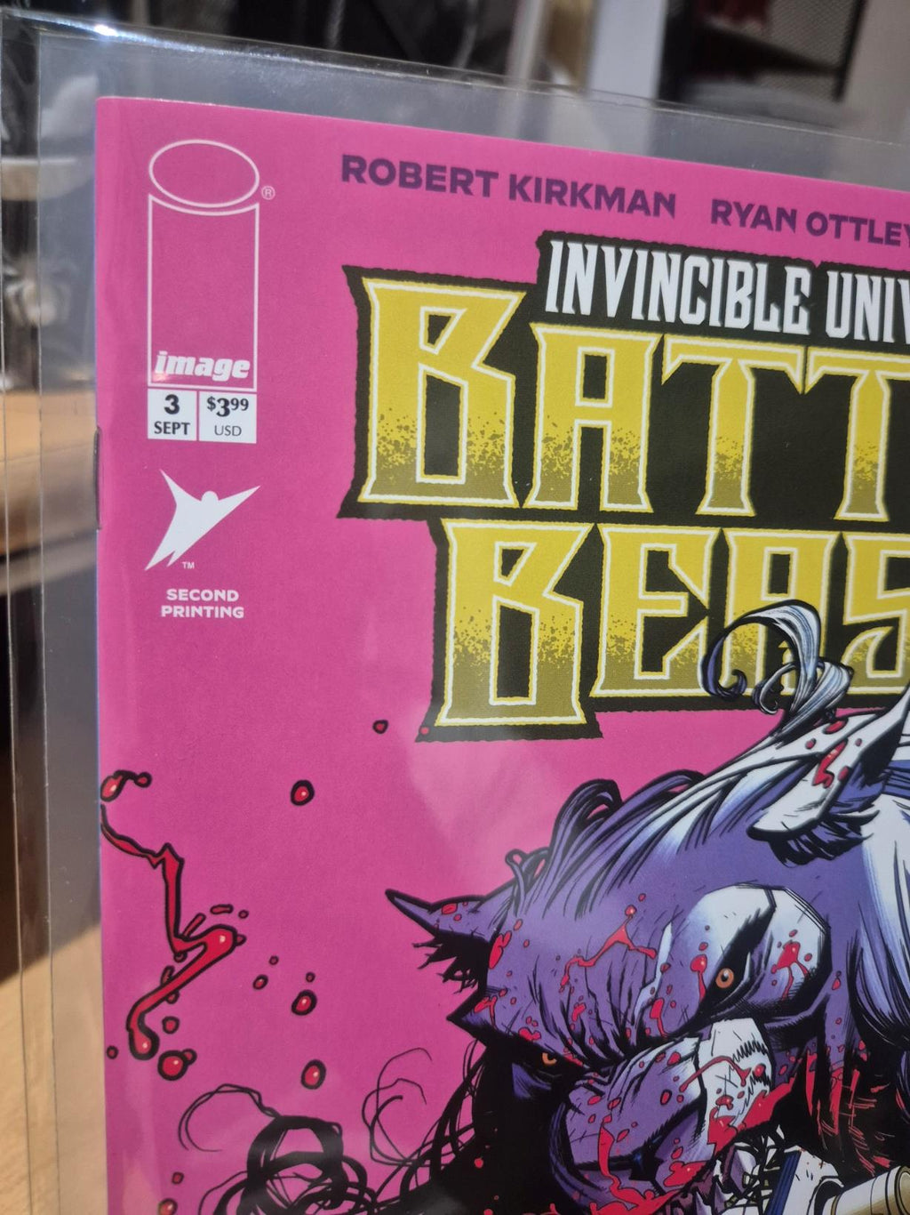Invincible Universe Battle Beast, #3, 2nd Printing Ryan Ottley Variant, NEW/Mint