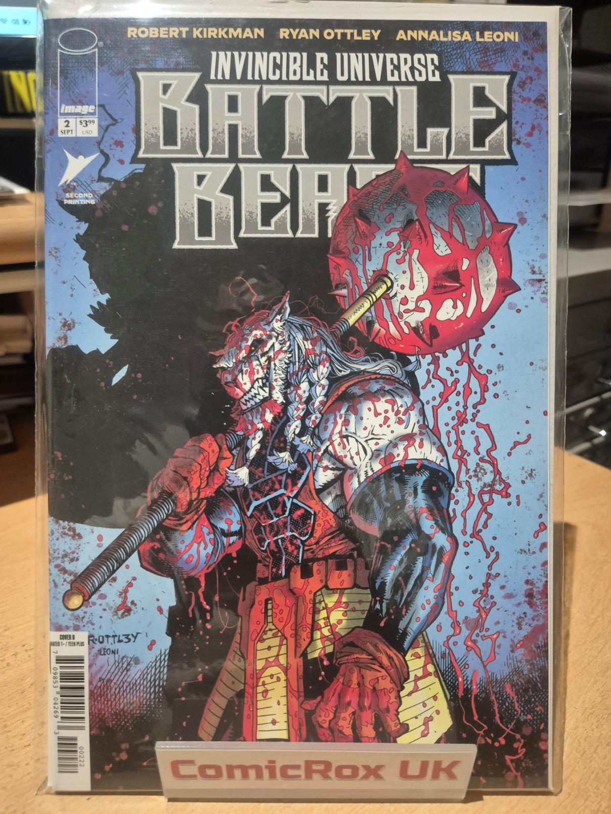 Invincible Universe Battle Beast, #2, 2nd Printing Ryan Ottley Variant, NEW/Mint