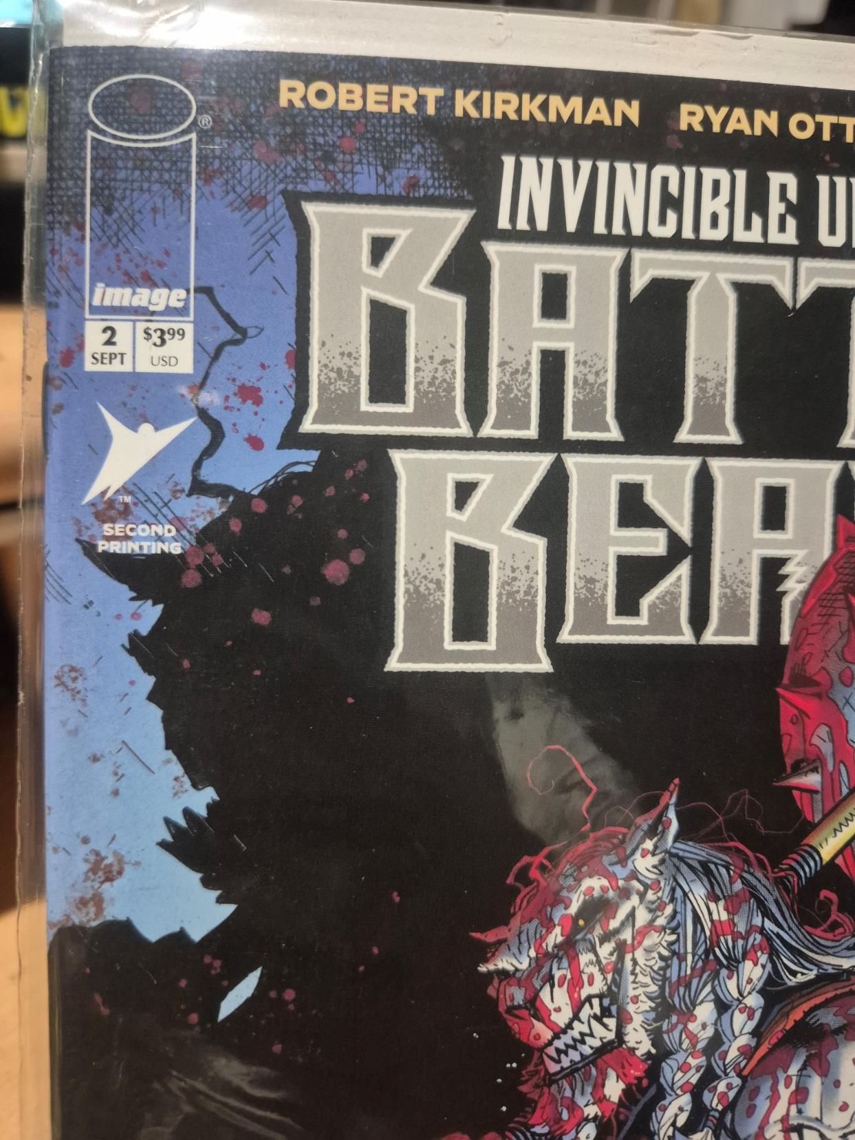 Invincible Universe Battle Beast, #2, 2nd Printing Ryan Ottley Variant, NEW/Mint