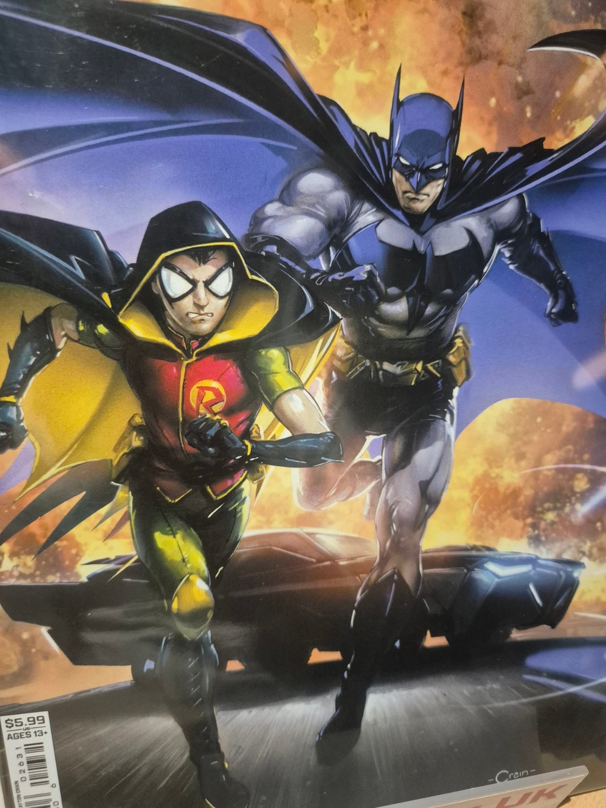 Batman and Robin, Vol. 3, #26, Clayton Crain Variant, NEW/Mint