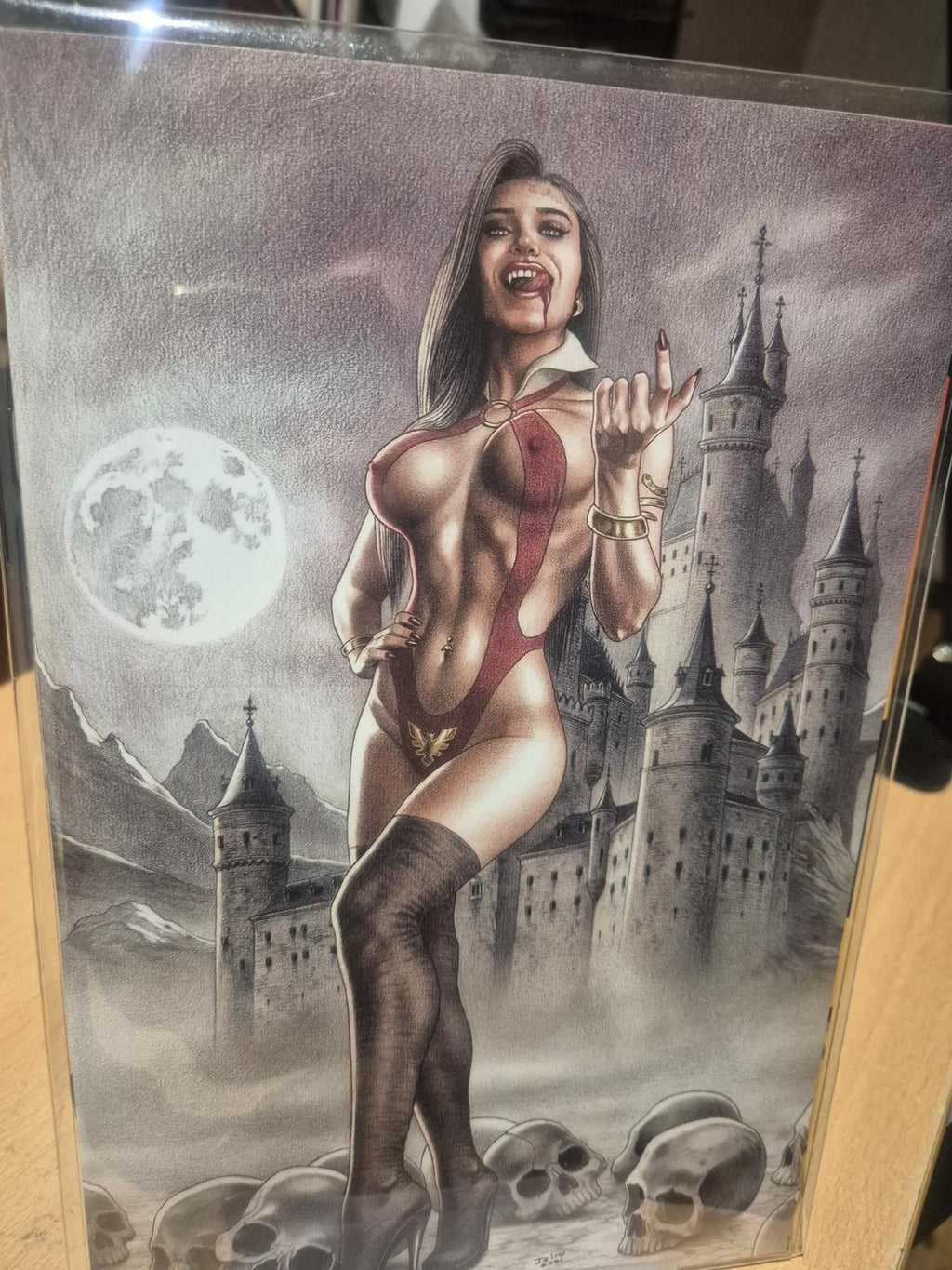 Vampirella, #19, Slab City Exclusive Jairo Valverde Virgin Variant, MINT, Mylar