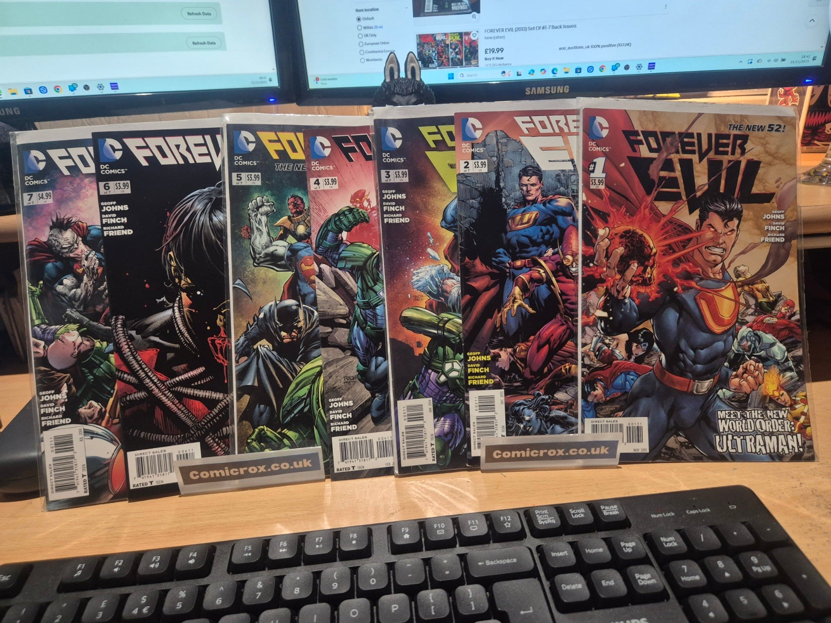 DC Forever Evil, Issues #1 to 7, Full Set, All VF/NM or Higher!, Bargain Lot