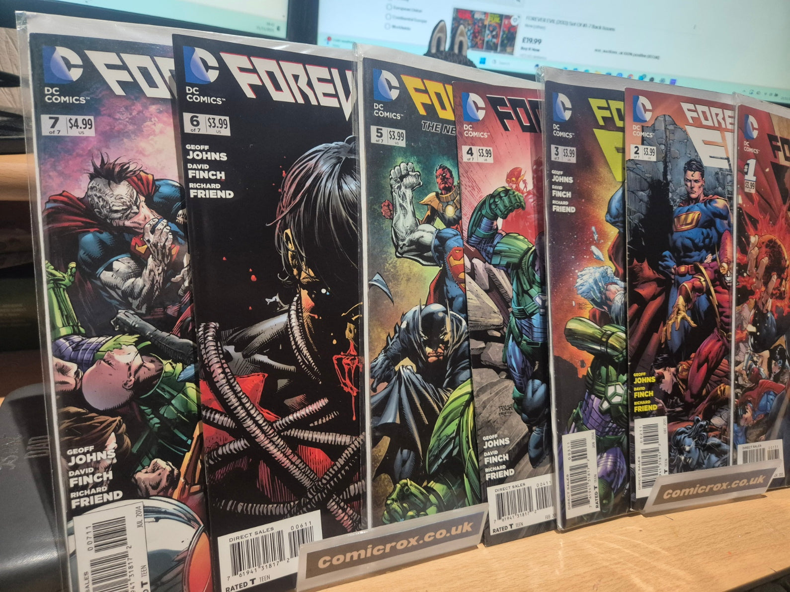 DC Forever Evil, Issues #1 to 7, Full Set, All VF/NM or Higher!, Bargain Lot