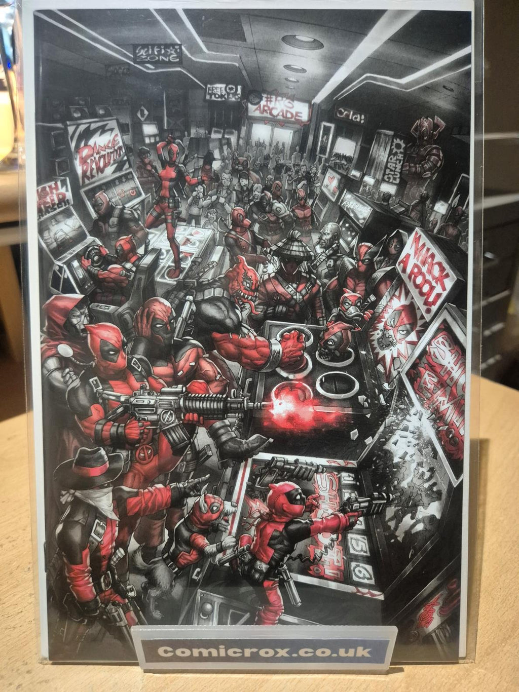 Deadpool: Black, White & Blood, #1, Alan Quah, VIRGIN Variant B, MINT