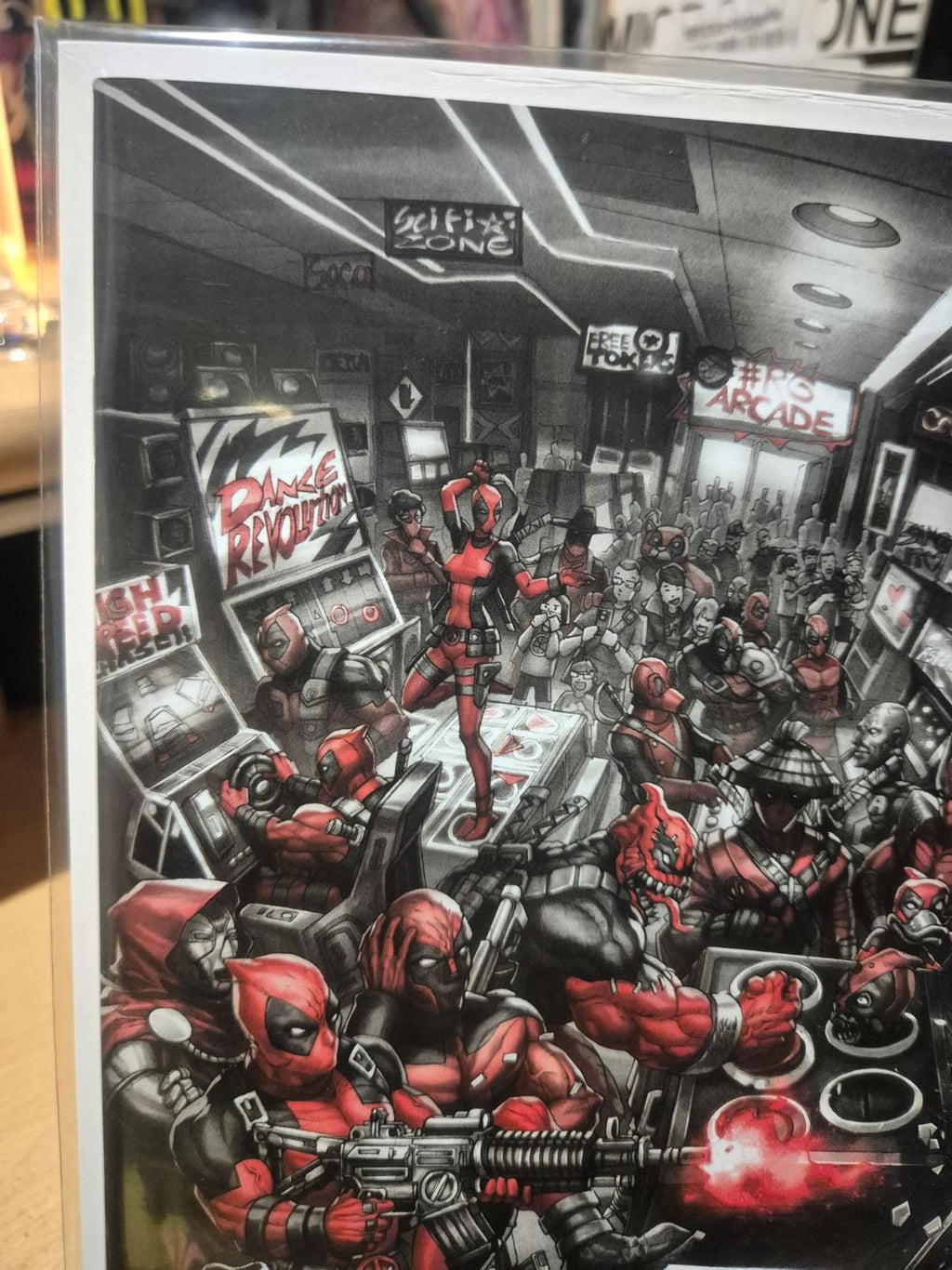 Deadpool: Black, White & Blood, #1, Alan Quah, VIRGIN Variant B, MINT