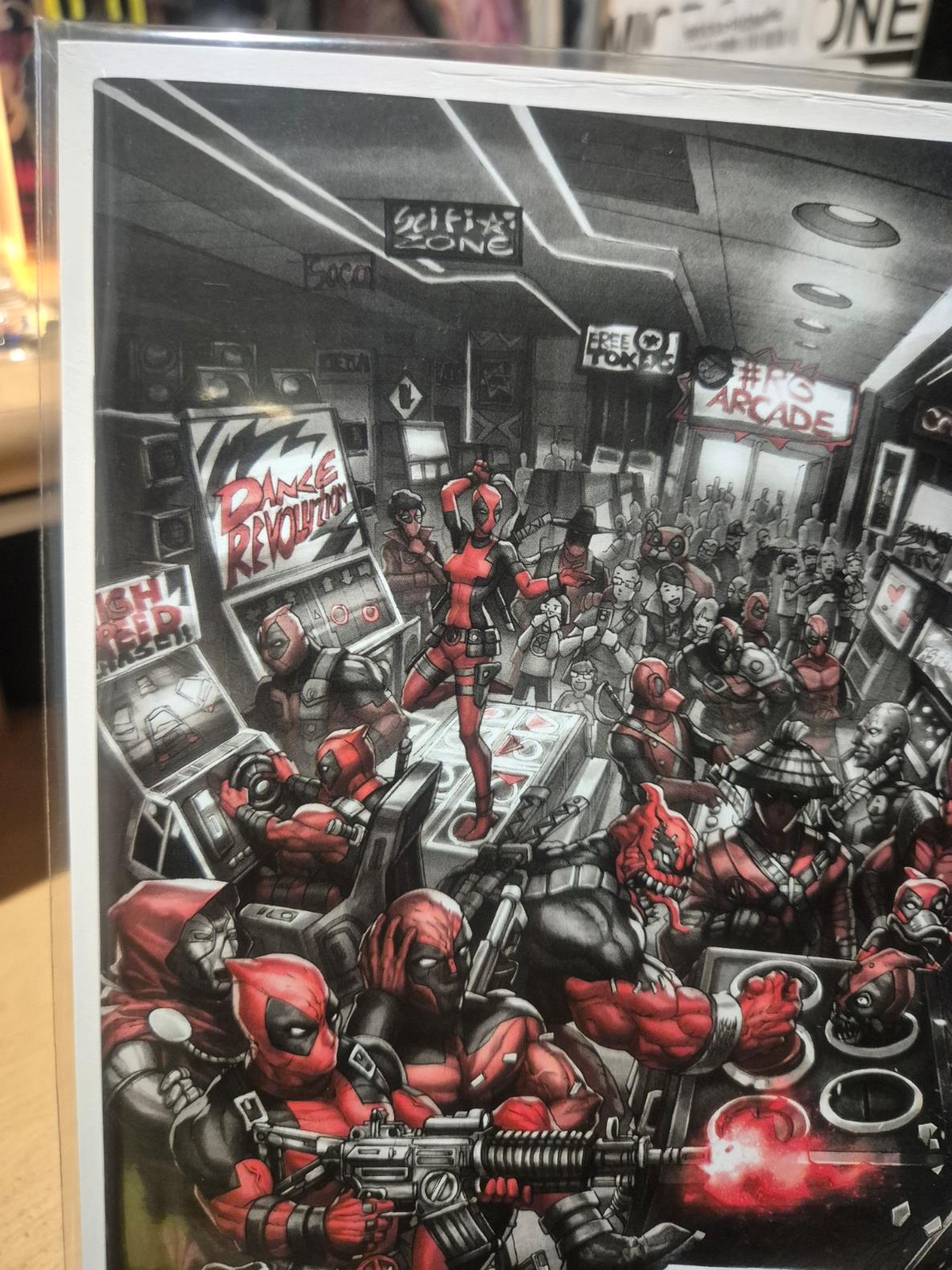 Deadpool: Black, White & Blood, #1, Alan Quah, VIRGIN Variant B, MINT