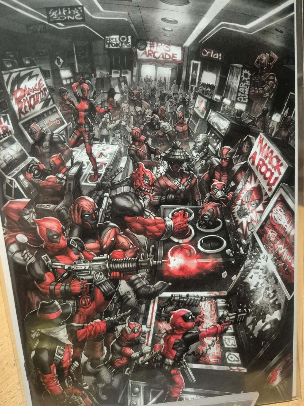 Deadpool: Black, White & Blood, #1, Alan Quah, VIRGIN Variant B, MINT
