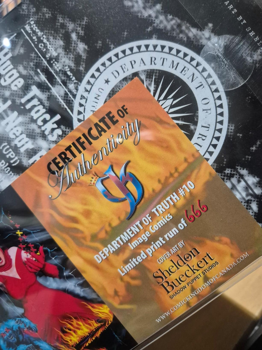 The Department of Truth, #10, Bueckert Exclusive Variant Ltd. 666, COA, Mint