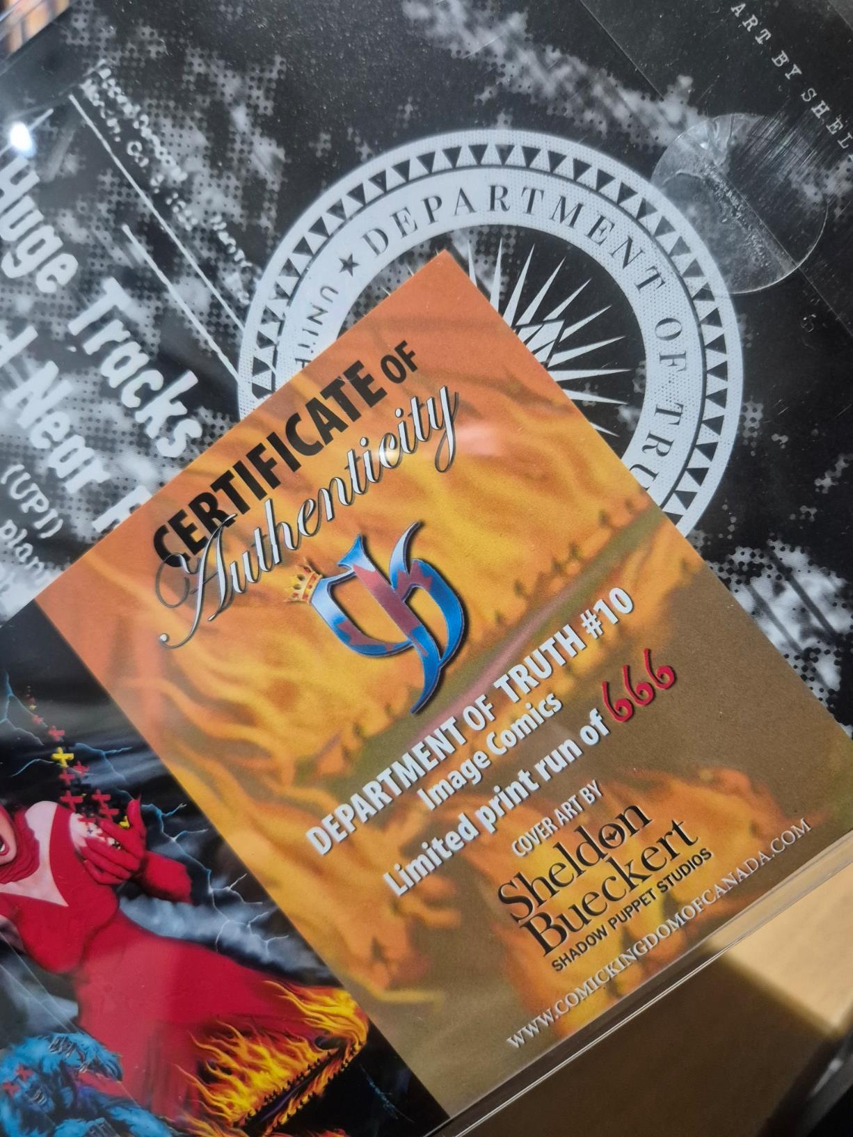 The Department of Truth, #10, Bueckert Exclusive Variant Ltd. 666, COA, Mint