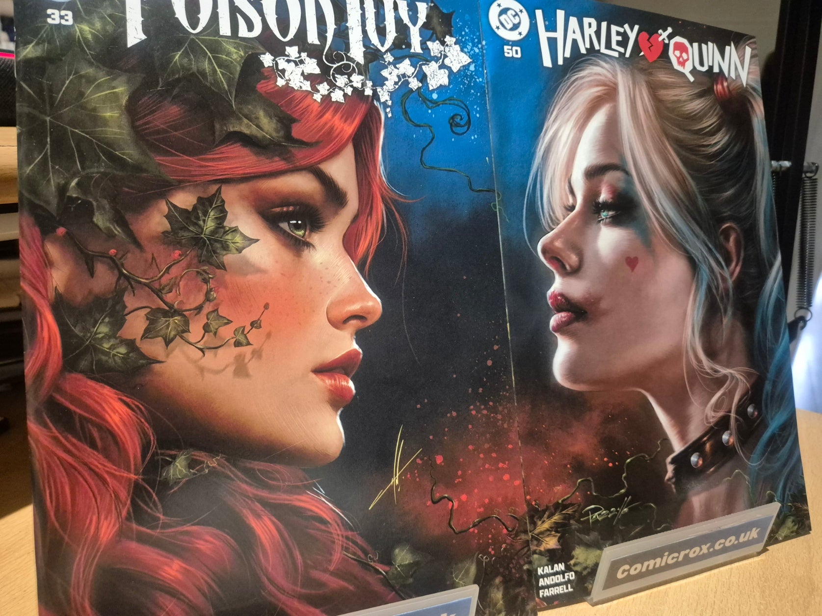 Harley Quinn 50 Parrillo & Poison Ivy 33 Cohen Trade Dress Variant Set, New/Mint