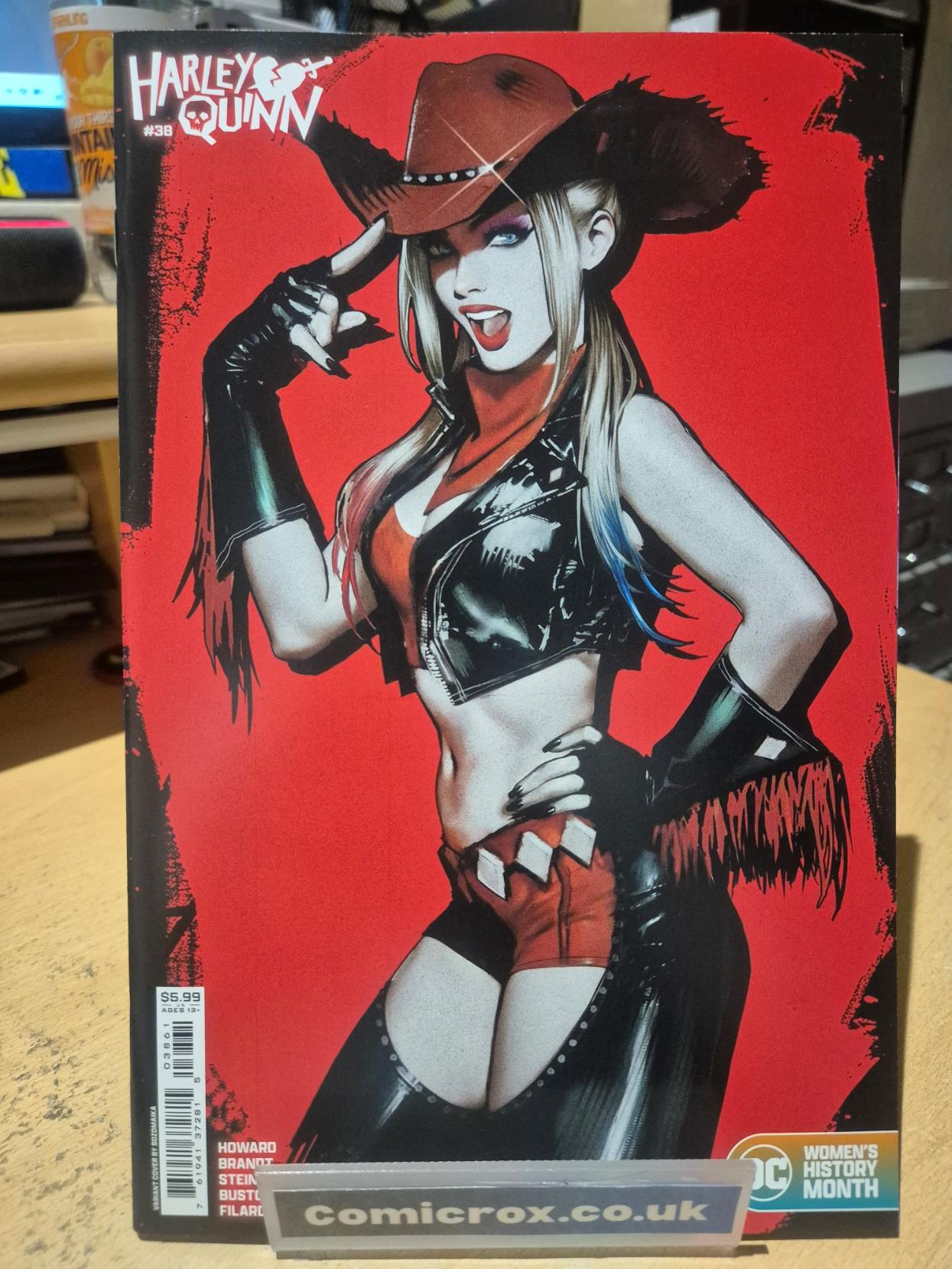 HARLEY QUINN, #38, Rare Cover SOZOMAIKA WOMENS HISTORY MONTH VARIANT, MINT/NEW