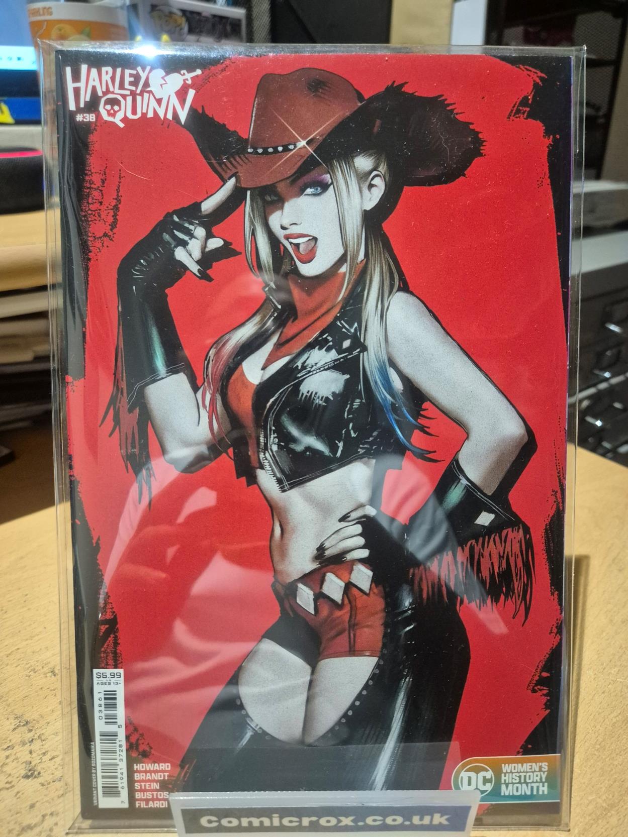 HARLEY QUINN, #38, Rare Cover SOZOMAIKA WOMENS HISTORY MONTH VARIANT, MINT/NEW