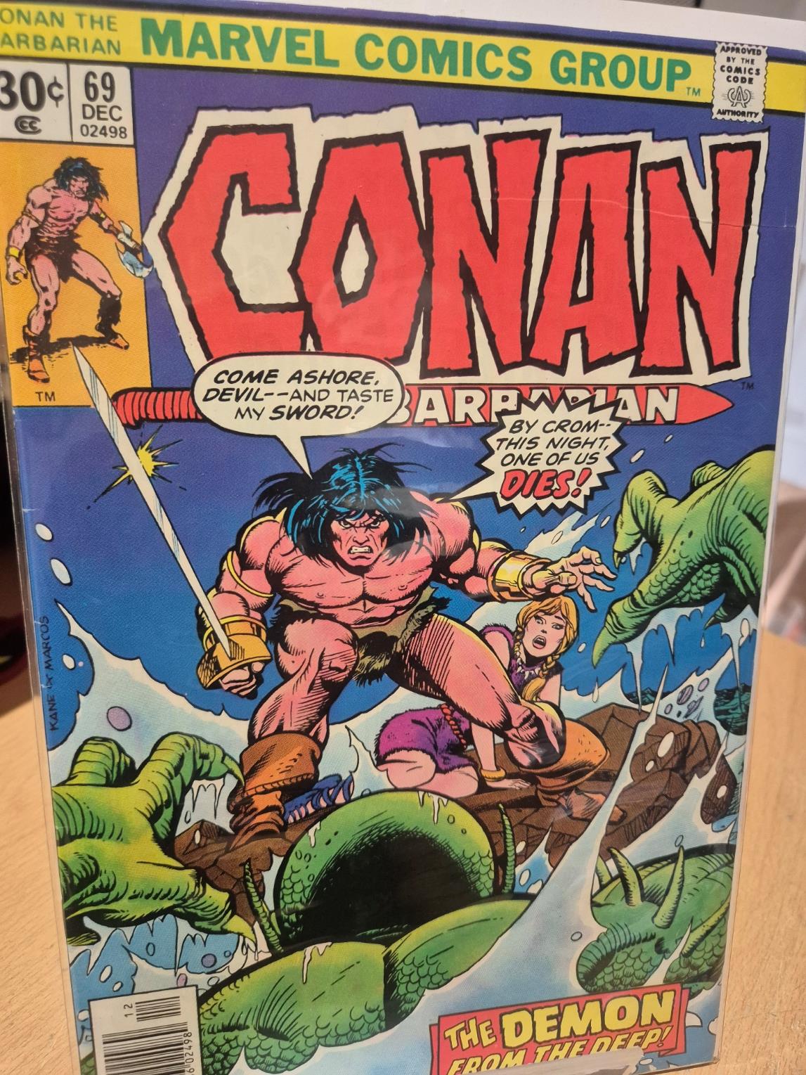 CONAN THE BARBARIAN #69 VF+ (8.5) MARVEL ( VOL 1 1976)