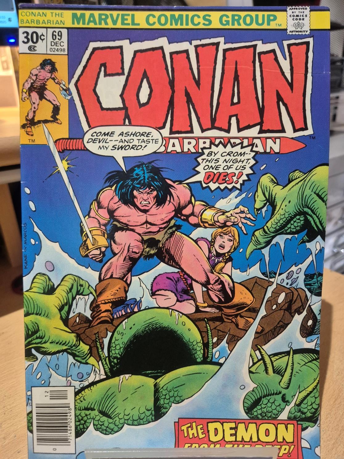 CONAN THE BARBARIAN #69 VF+ (8.5) MARVEL ( VOL 1 1976)