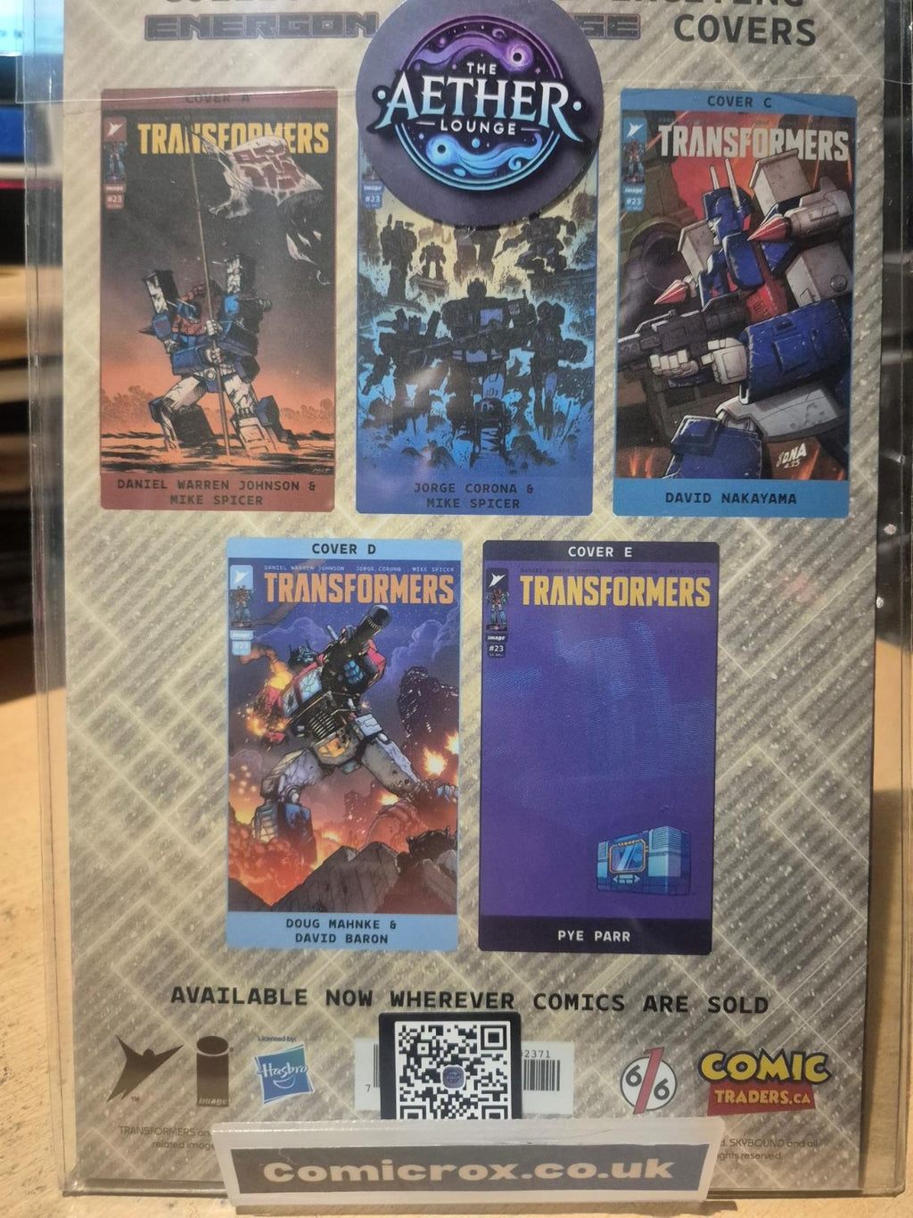 TRANSFORMERS, #23, BJORN BARENDS EXCLUSIVE VARIANT, LTD. 750 IN THE WORLD. MINT/