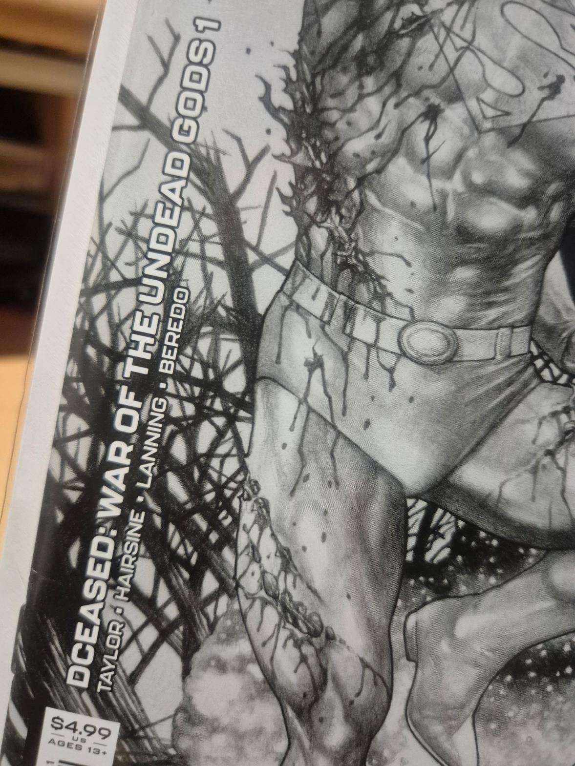 DCEASED: WAR OF THE UNDEAD GODS, #1, JAY ANACLETO CARD STOCK VARIANT, NEW/MINT