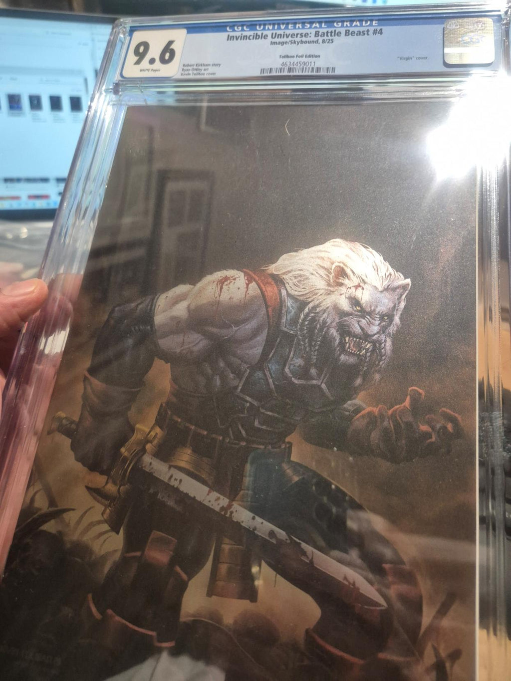SLAB, INVINCIBLE UNIVERSE: BATTLE BEAST, #4, EXCLUSIVE FOIL VIRGIN CGC 9.8