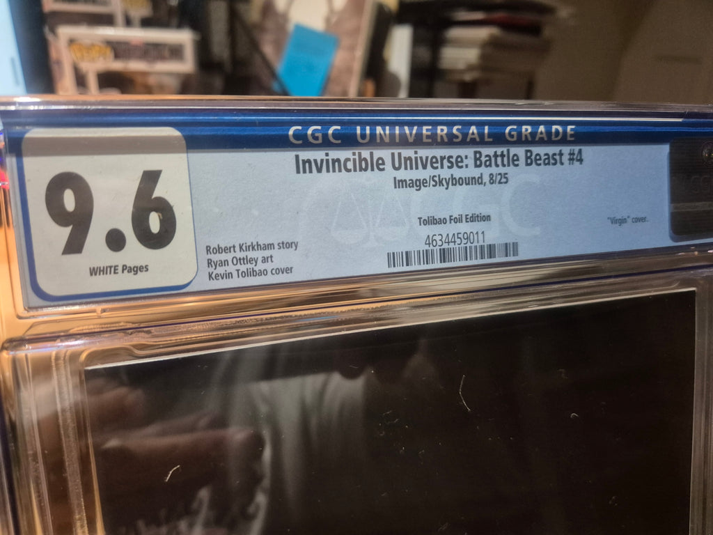 SLAB, INVINCIBLE UNIVERSE: BATTLE BEAST, #4, EXCLUSIVE FOIL VIRGIN CGC 9.8