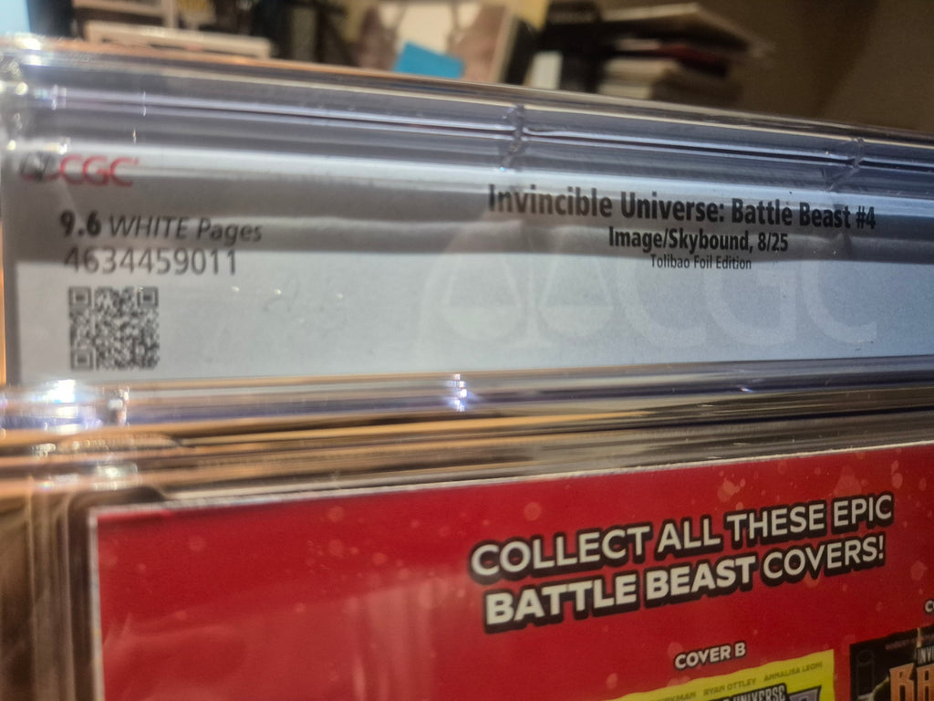 SLAB, INVINCIBLE UNIVERSE: BATTLE BEAST, #4, EXCLUSIVE FOIL VIRGIN CGC 9.8