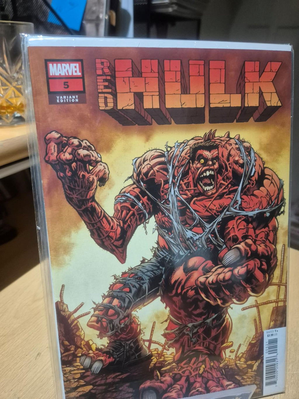 Red Hulk, #5, Danny Earls Variant, NM- New
