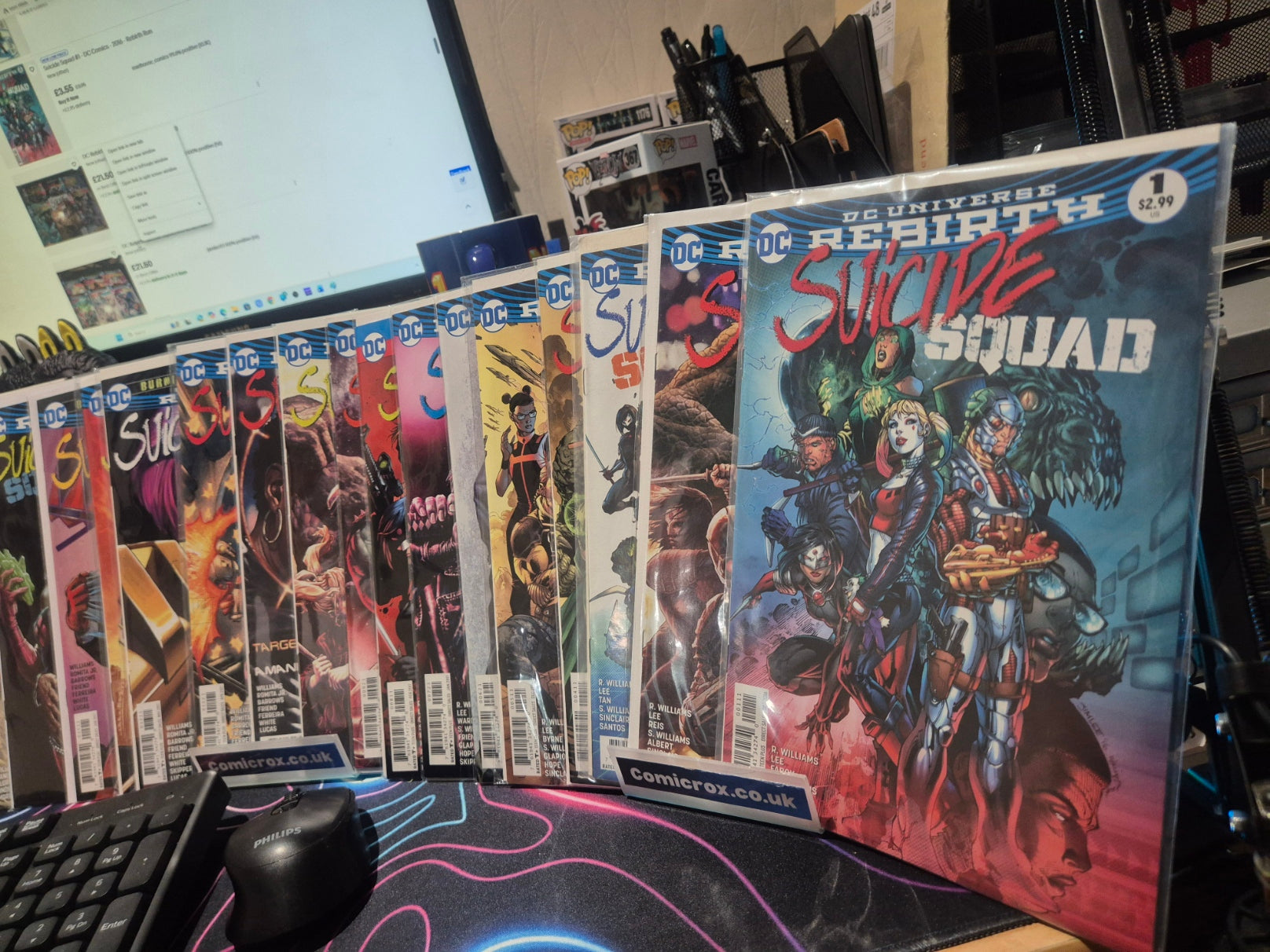Suicide Squad, DC Rebirth, Set, Issues #1 to #26 (26 books), bagged and boarded