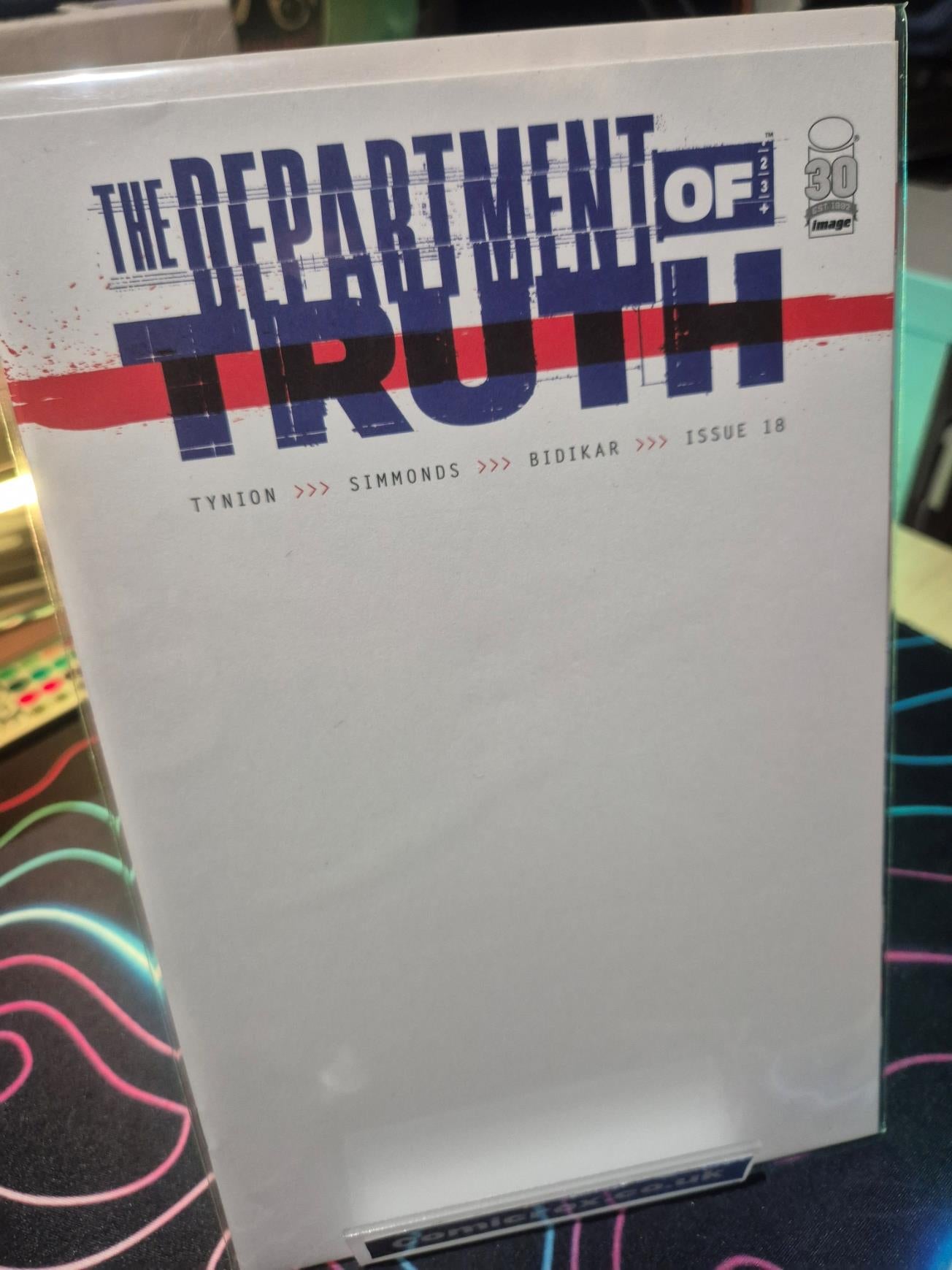 The Department of Truth, #18, Blank Variant