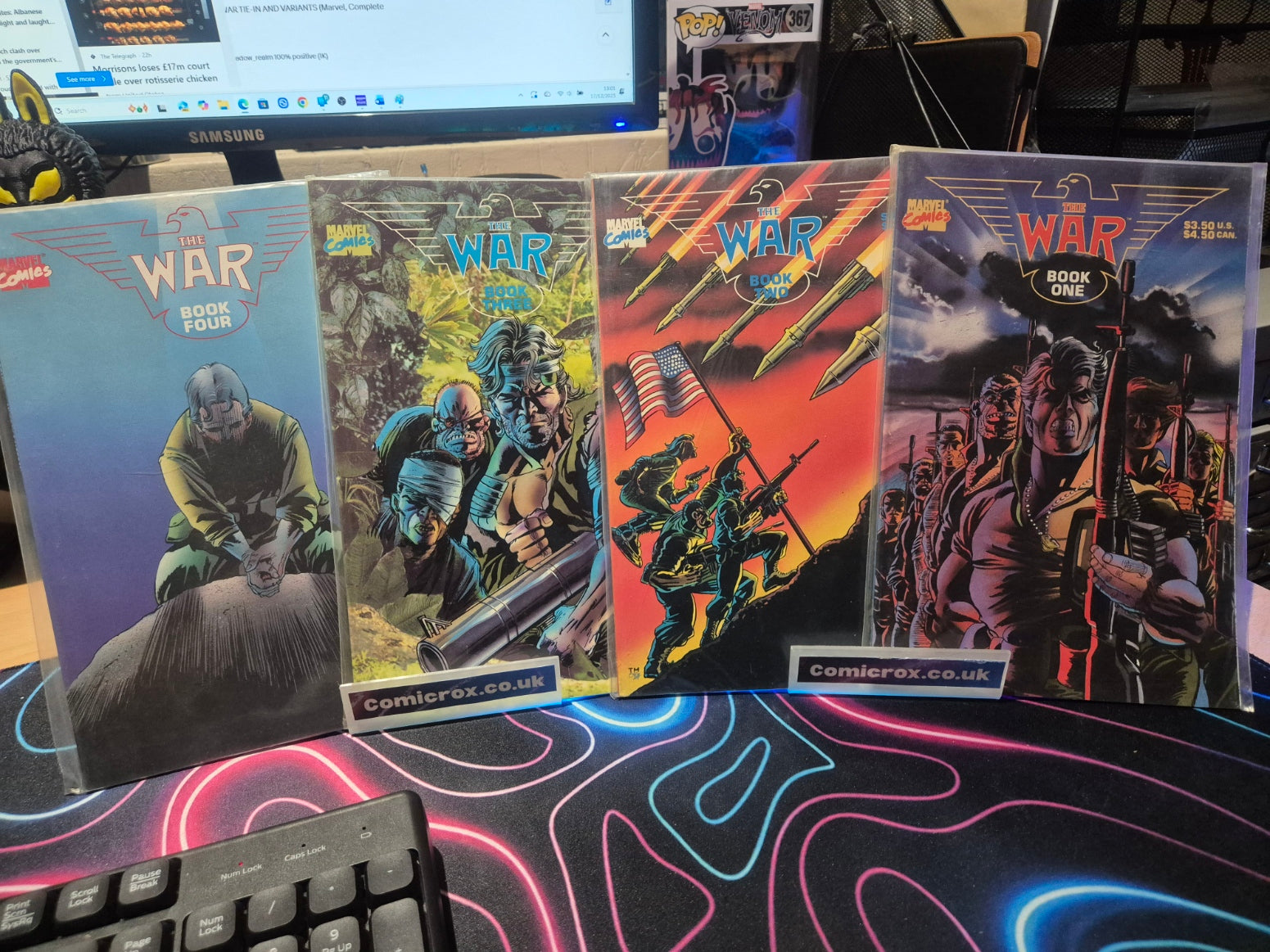 Marvels, The War, Books 1 to 4, Full Set, New Universe. NM