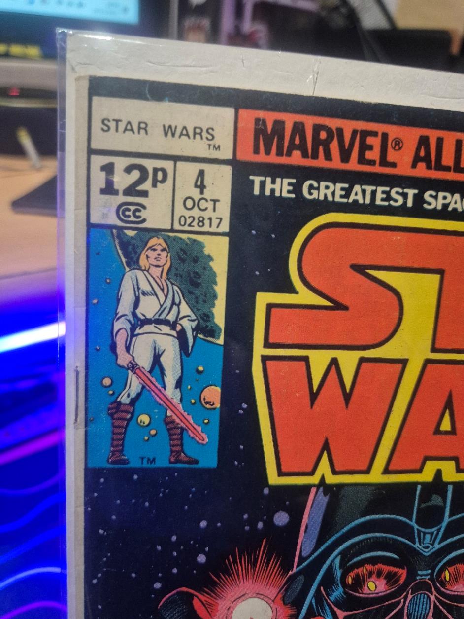 Star Wars, #4, 1977, Bronze Age, UK Price Variant, Key Death of Obe-Wan, Great c