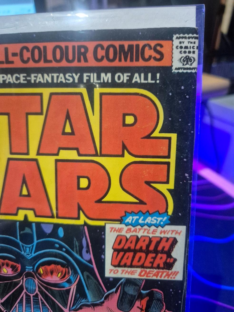 Star Wars, #4, 1977, Bronze Age, UK Price Variant, Key Death of Obe-Wan, Great c