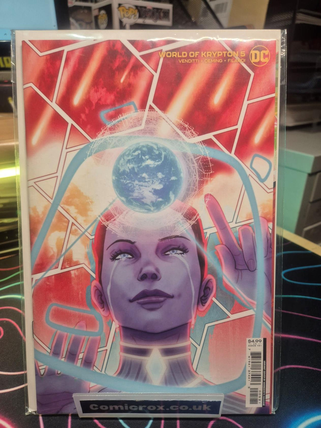 World of Krypton, #5 Marguerite Sauvage Card Stock Cover, New/NM