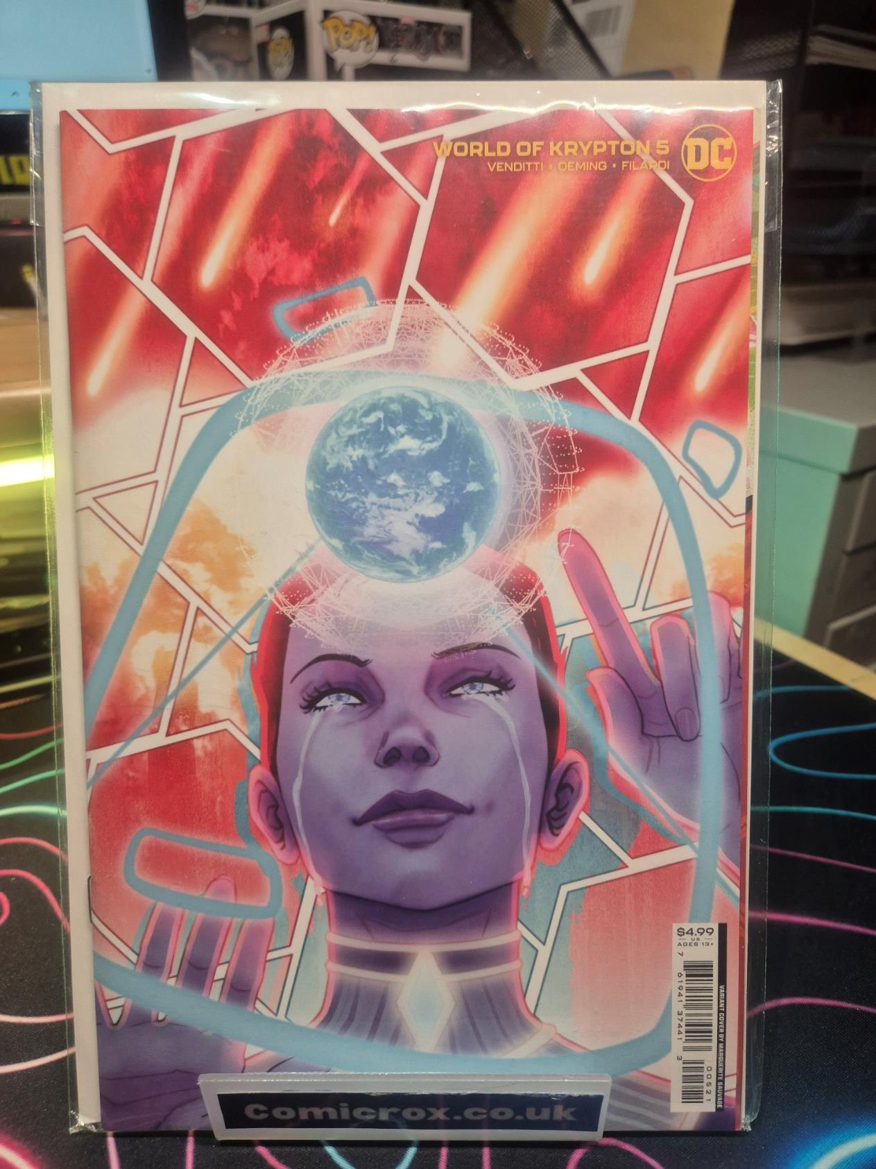 World of Krypton, #5 Marguerite Sauvage Card Stock Cover, New/NM