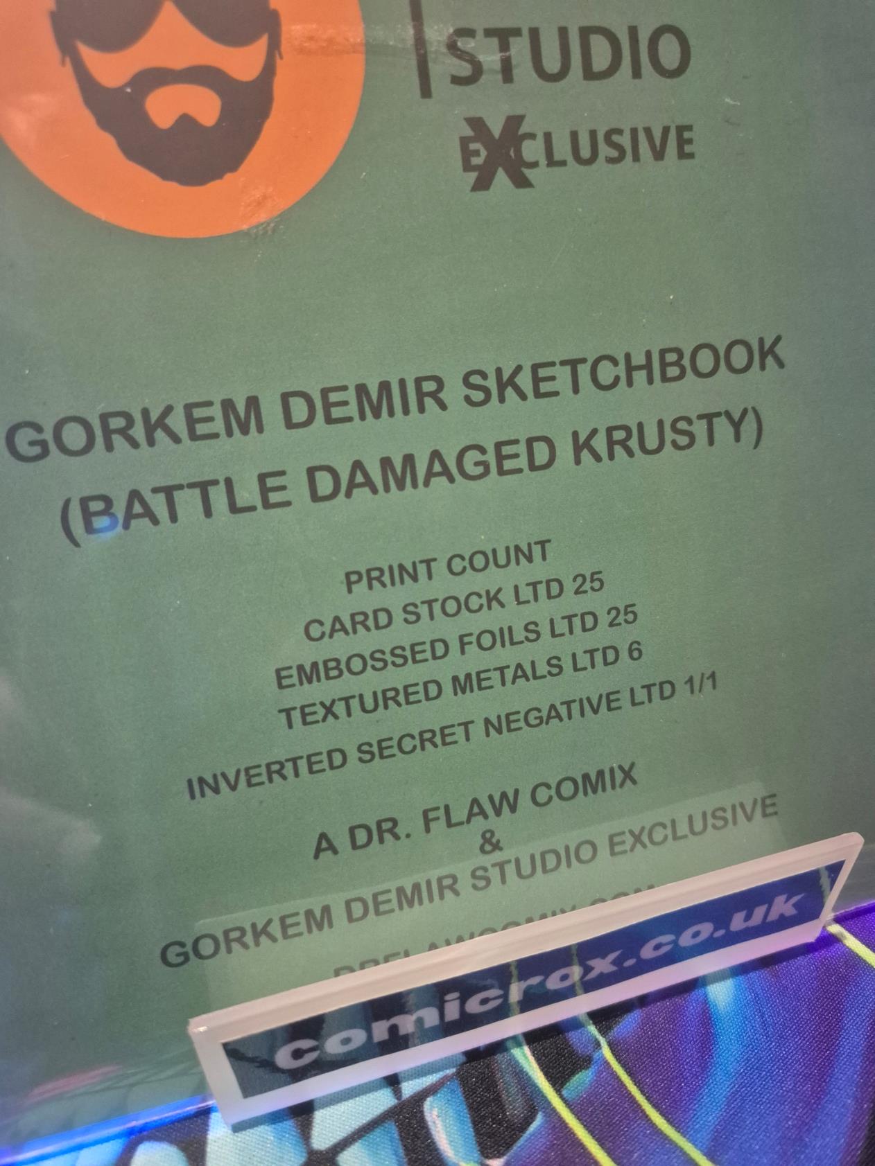 Krusty The Clown, 'Battle Damaged', Gorkem Demir Excl Sketchbook 2025, Ltd 25