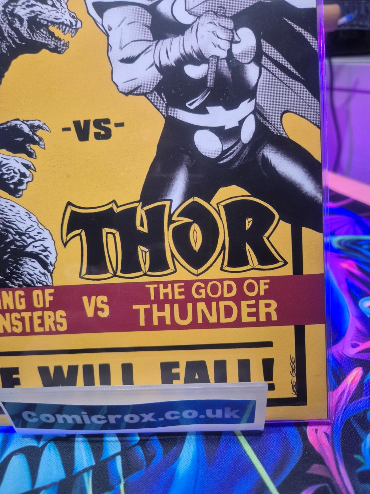 Godzilla vs. Thor, #1, Lee Garbett Versus Variant, New/NM, Rare Cover  GODZILLA