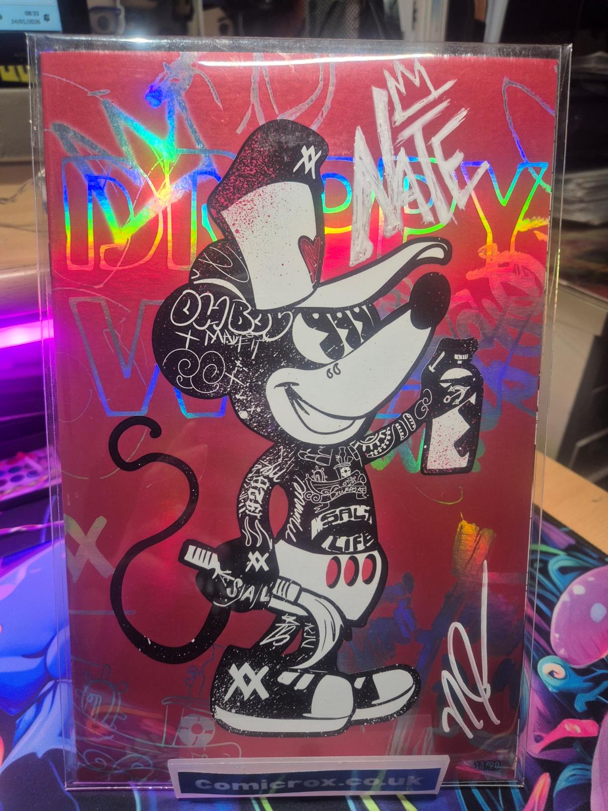 Drippy Willy, #1, Ashcan Graffiti Spot Foil, NateMadeIt Exclusive, Signed COA