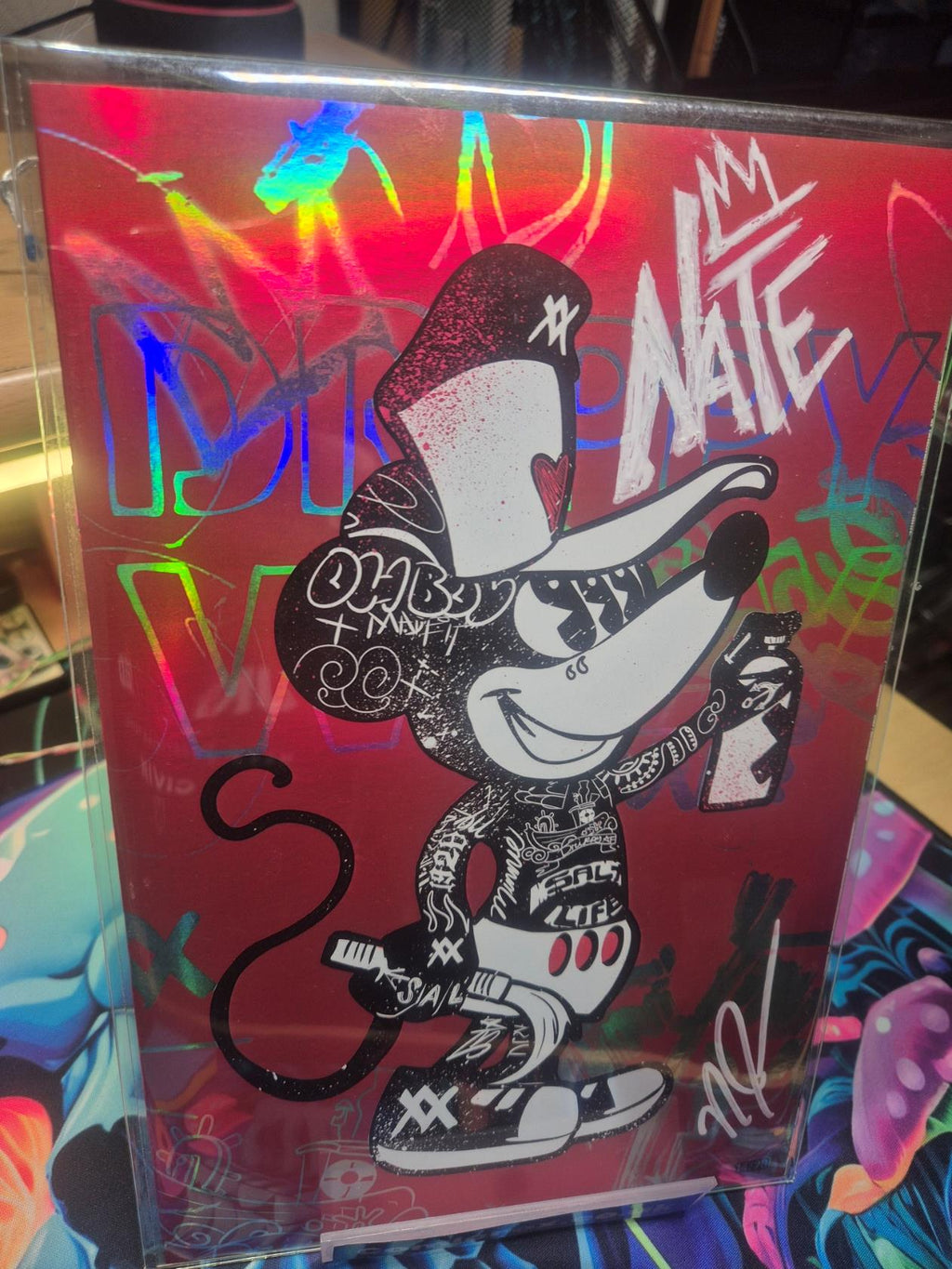 Drippy Willy, #1, Ashcan Graffiti Spot Foil, NateMadeIt Exclusive, Signed COA