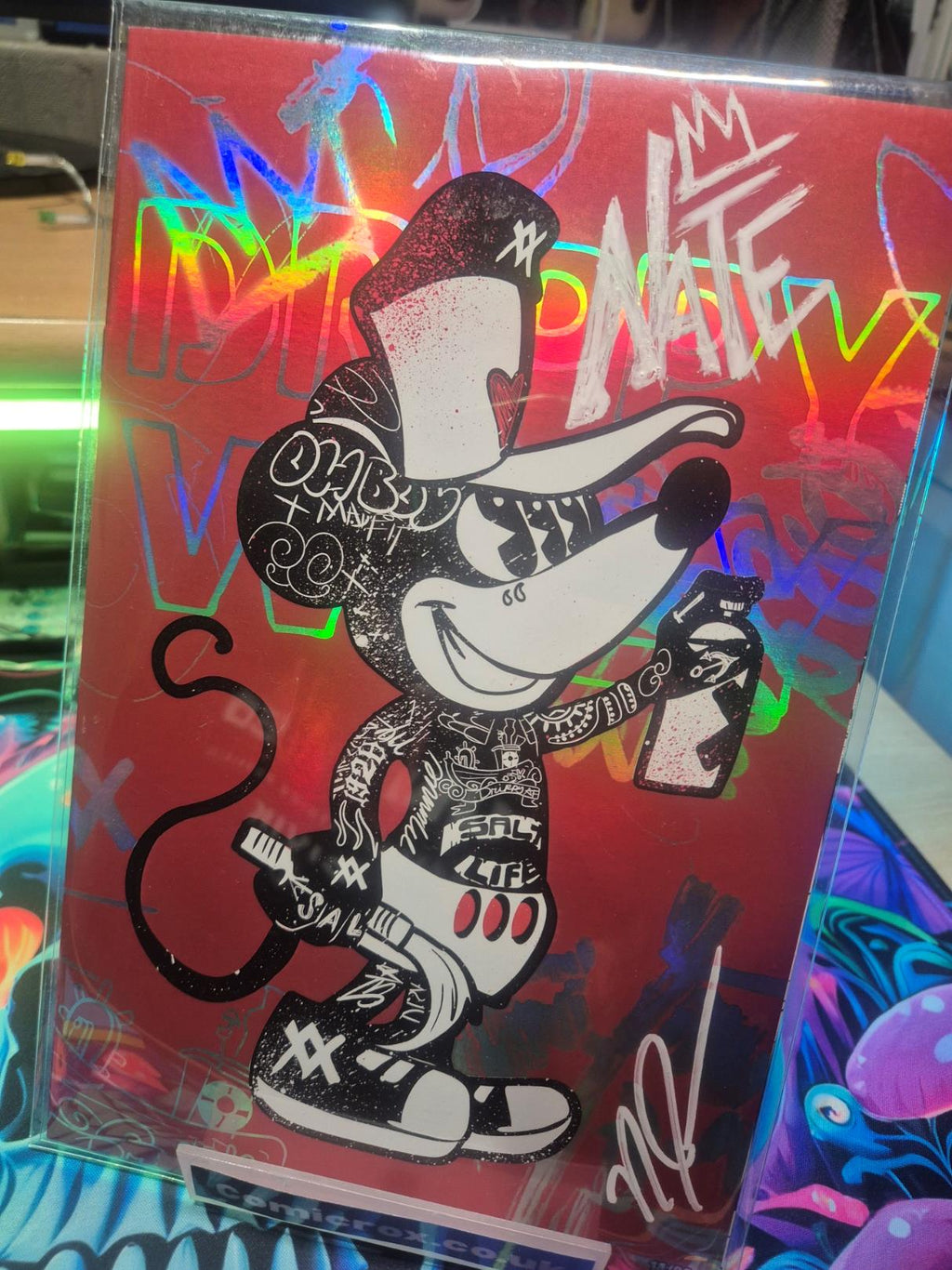Drippy Willy, #1, Ashcan Graffiti Spot Foil, NateMadeIt Exclusive, Signed COA
