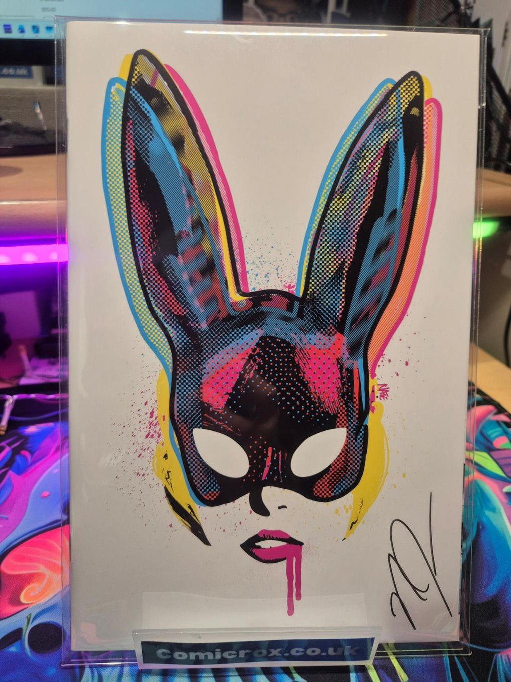 Bunny Mask #4, CMYK Virgin, NateMadeIt AMKM Exclusive, Signed