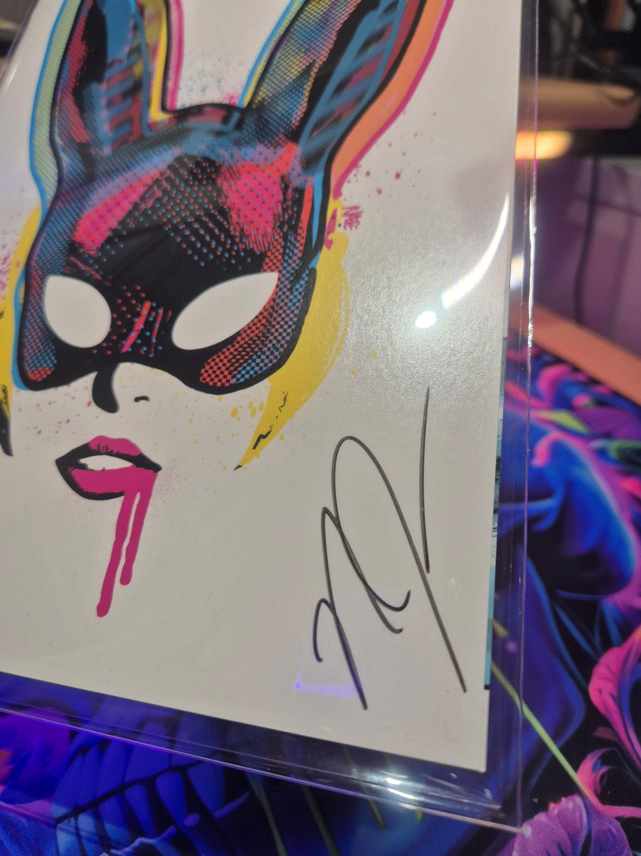 Bunny Mask #4, CMYK Virgin, NateMadeIt AMKM Exclusive, Signed