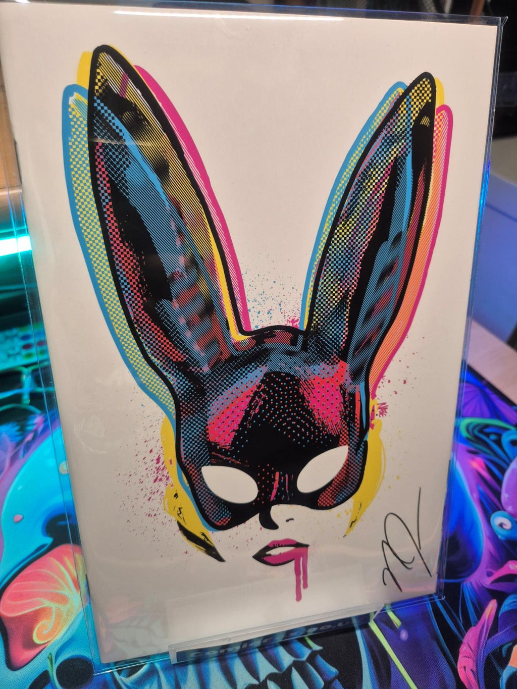 Bunny Mask #4, CMYK Virgin, NateMadeIt AMKM Exclusive, Signed