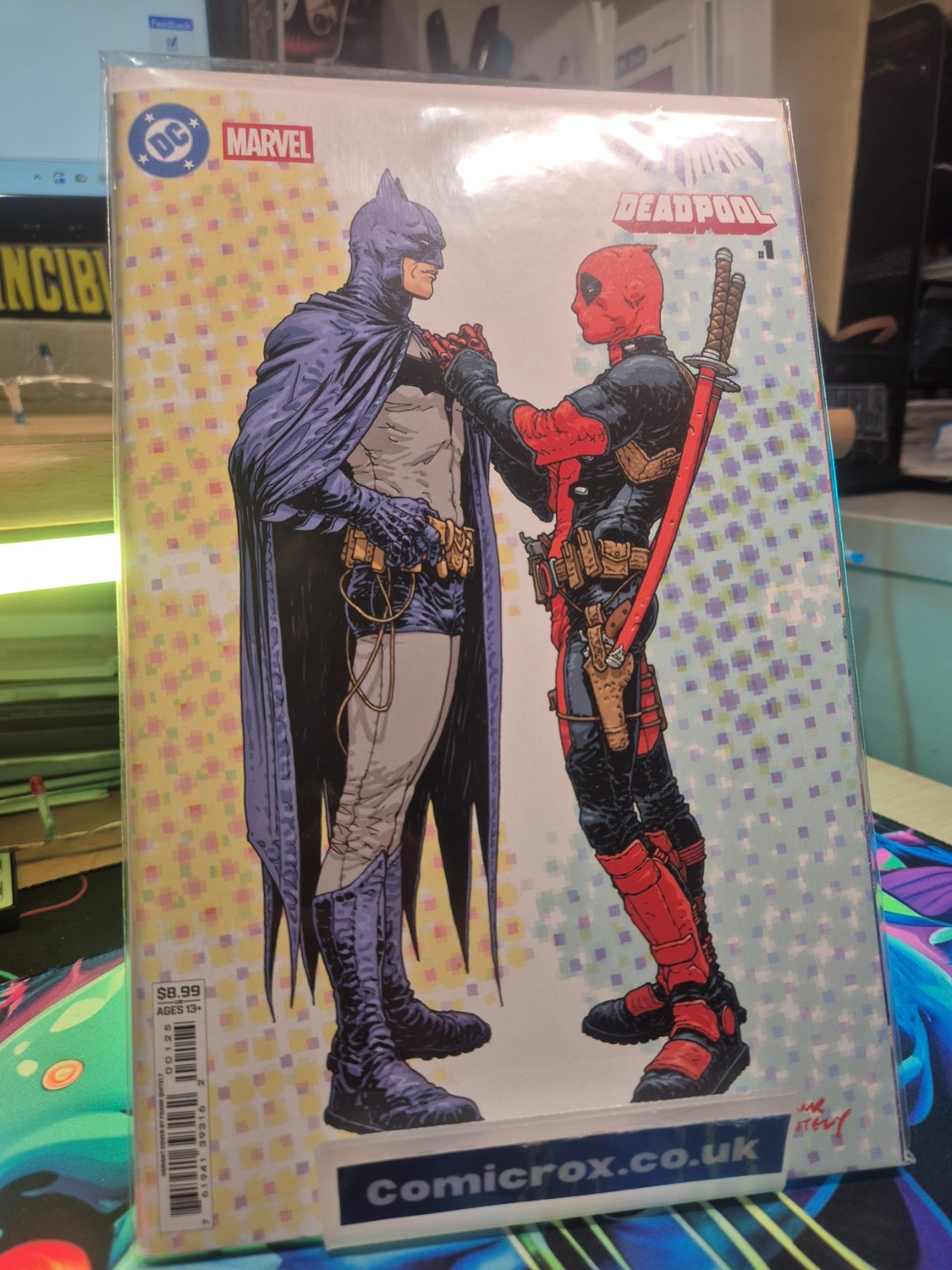DC MARVEL BATMAN DEADPOOL #1 FRANK QUITELY VARIANT First Print