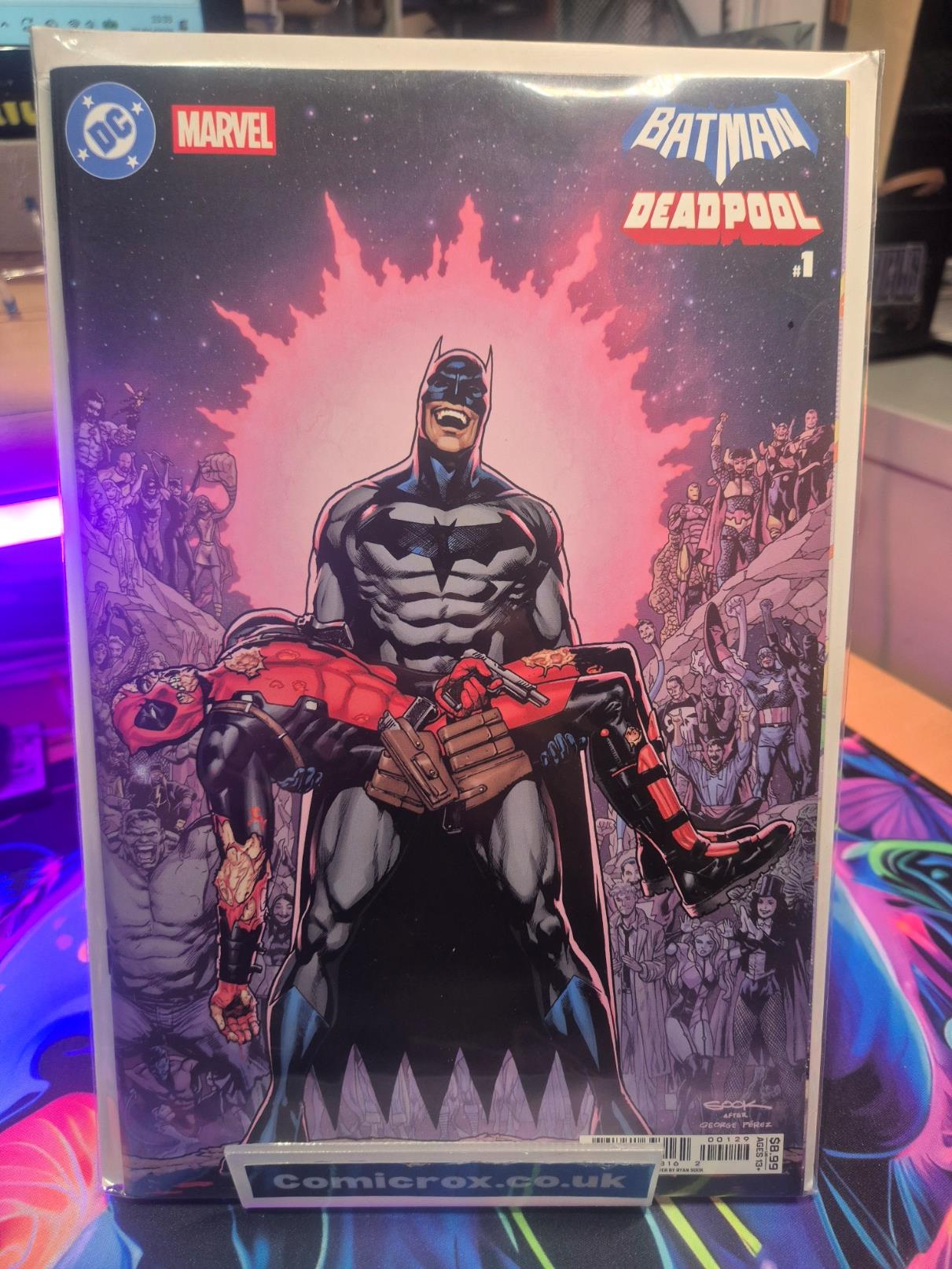 DC MARVEL BATMAN DEADPOOL #1 RYAN SOOK CRISIS HOMAGE VARIANT FIRST PRINT