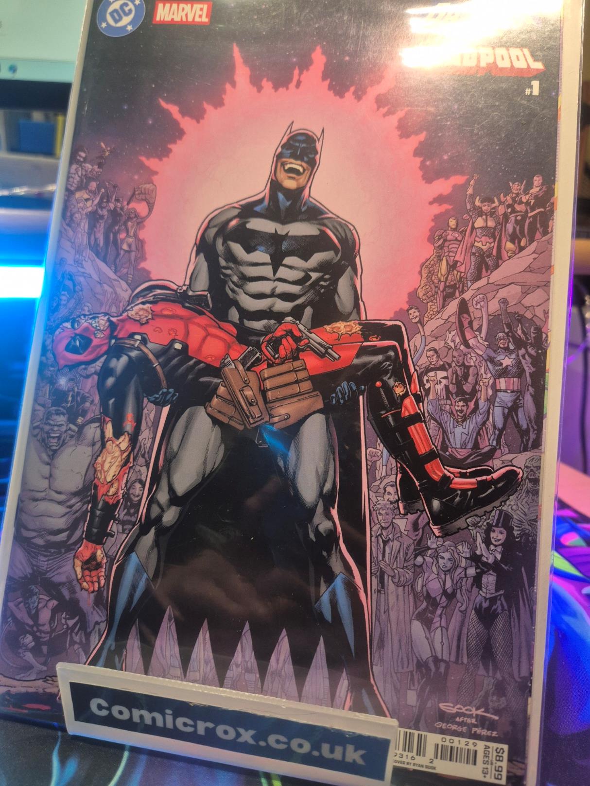 DC MARVEL BATMAN DEADPOOL #1 RYAN SOOK CRISIS HOMAGE VARIANT FIRST PRINT