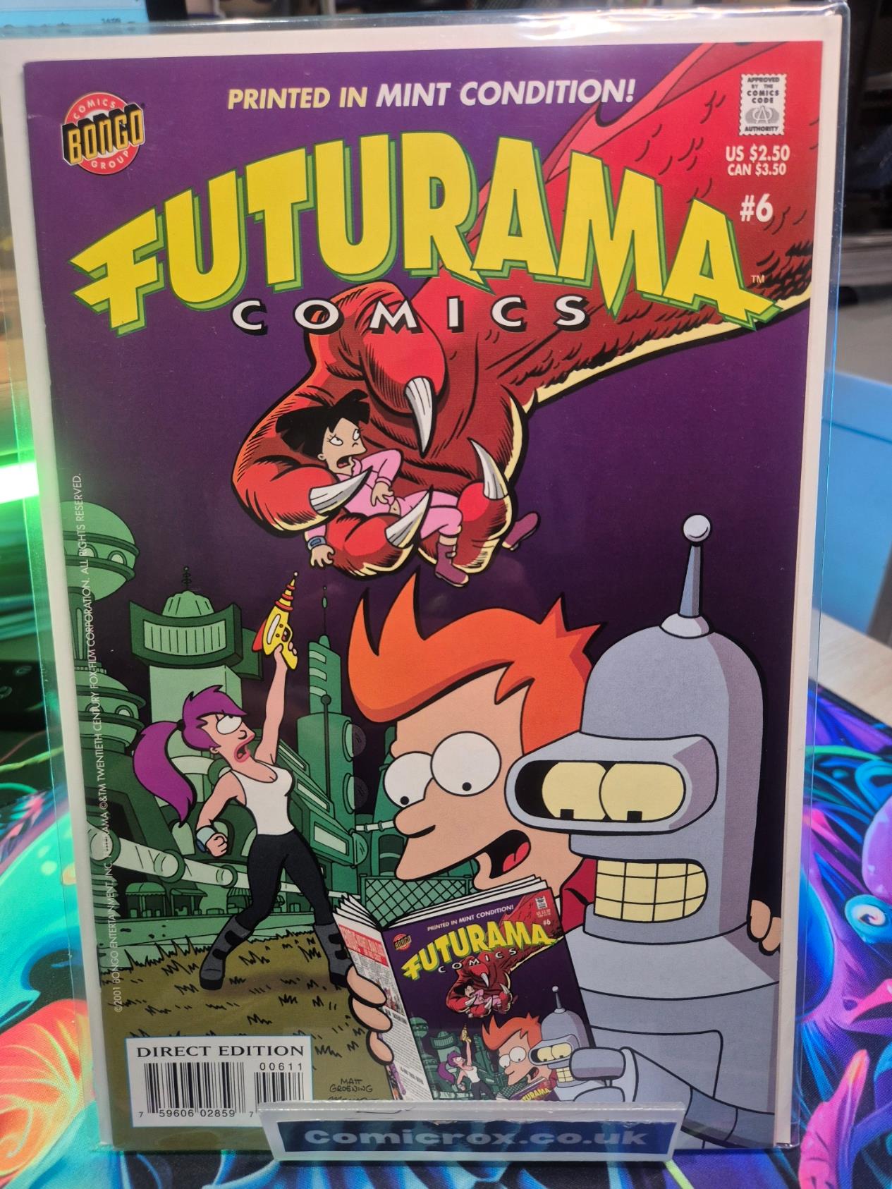 FUTURAMA #6 Direct Edition 2001, VF/NM