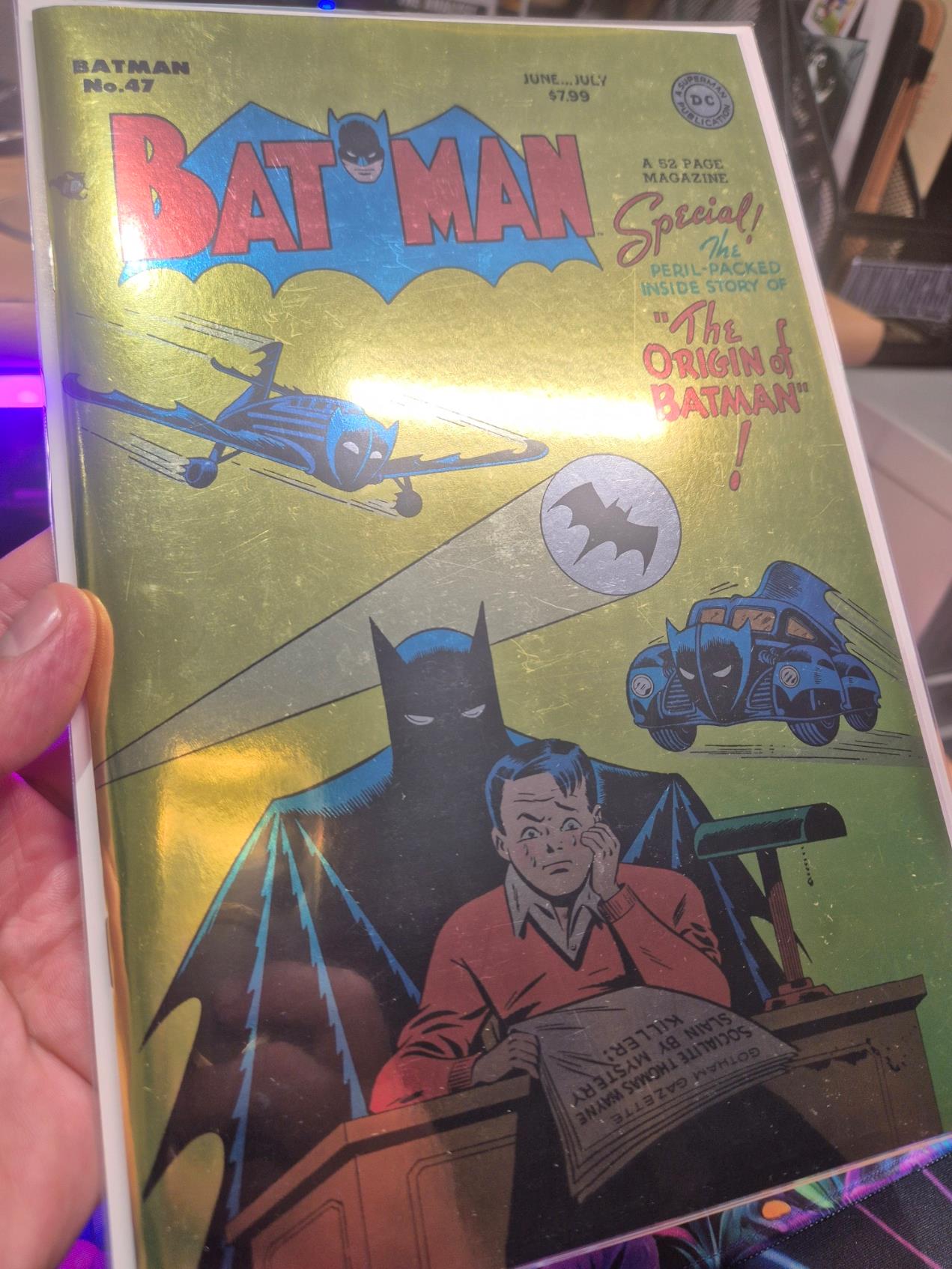 BATMAN, Vol. 1 #47, Facsimile Foil Variant, 2026, ORIGIN OF BATMAN, NEW/NM