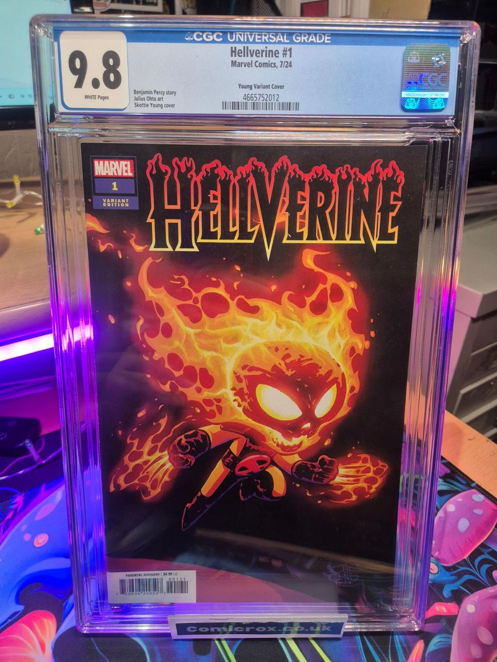 HELLVERINE, Vol. 1, #1, Skottie Young Variant, CGC 9.8