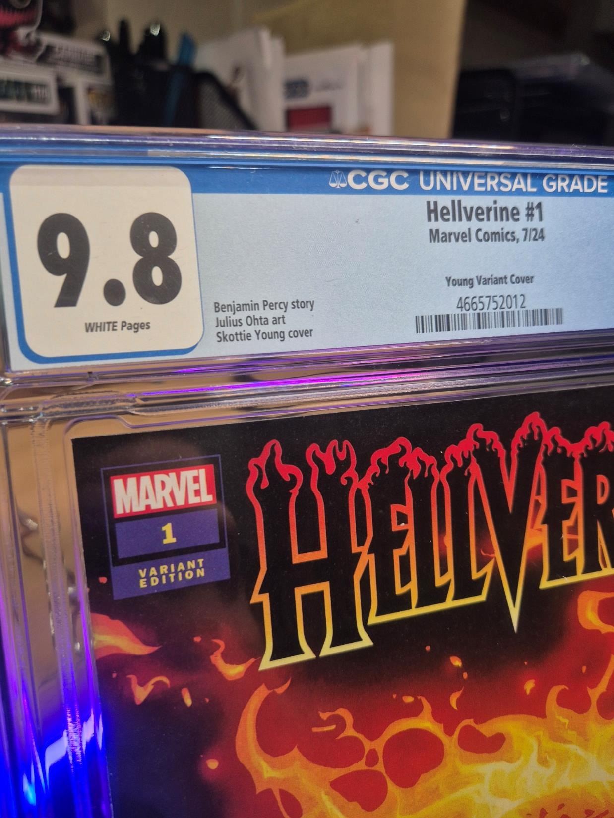 HELLVERINE, Vol. 1, #1, Skottie Young Variant, CGC 9.8