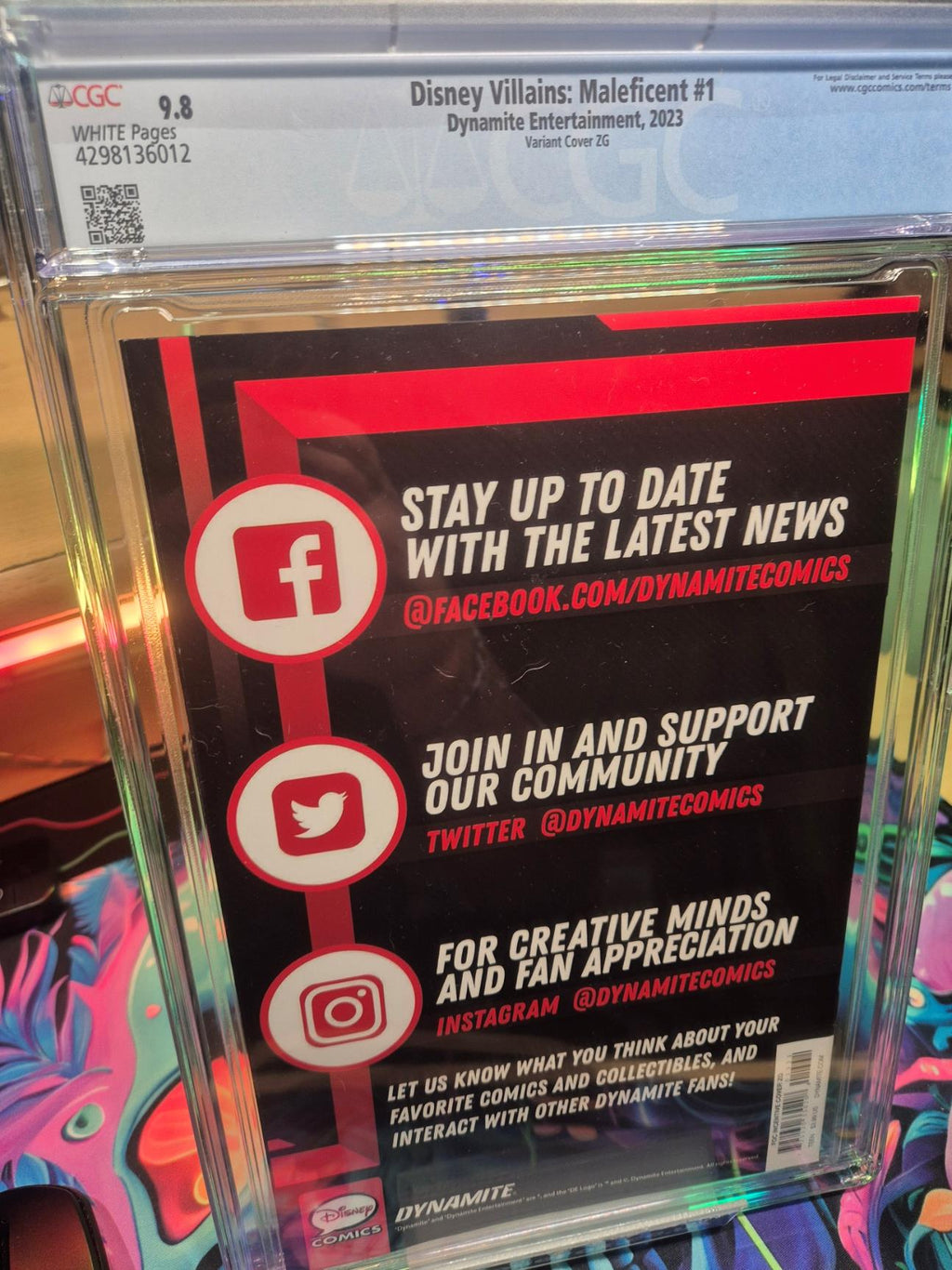 Disney Villains: MALEFICENT #1 J. Scott Campbell Incentive Virgin Var CGC 9.8