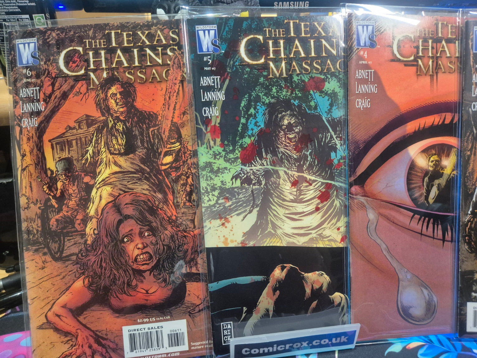 Texas Chainsaw Massacre, Complete Run, Issues 1 to 6, High Grade, In Mylar