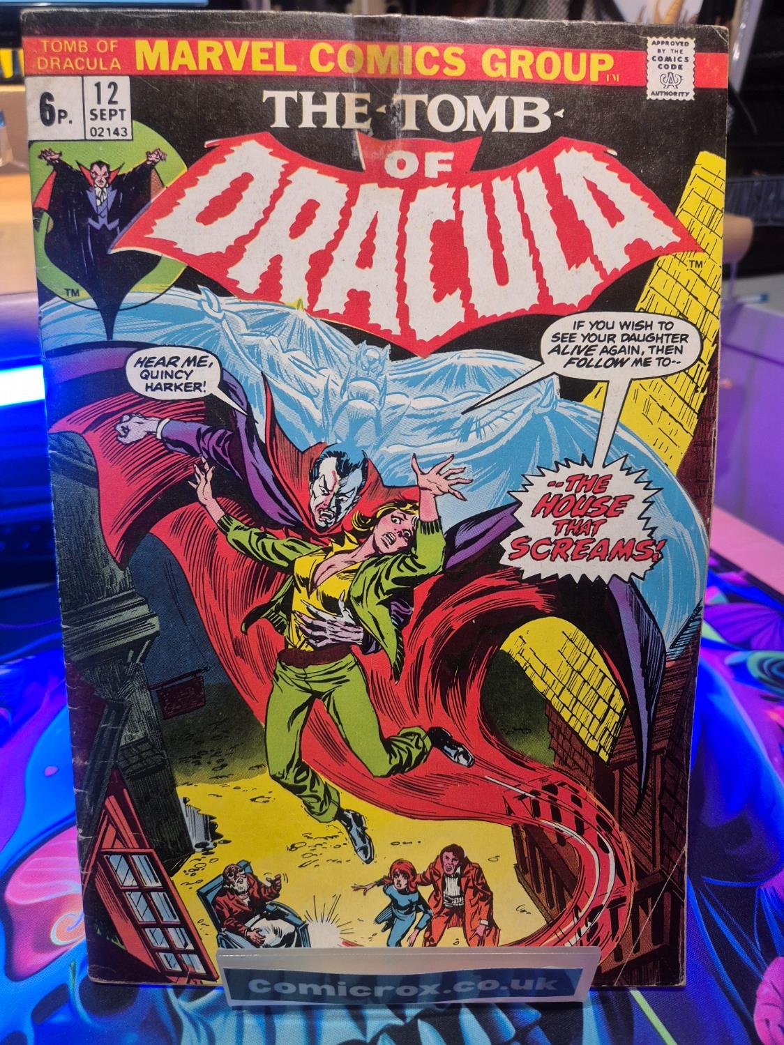 Tomb of Dracula, Vol. 1 #12 UK Price Variant 1973, KEY ISSUE, VG